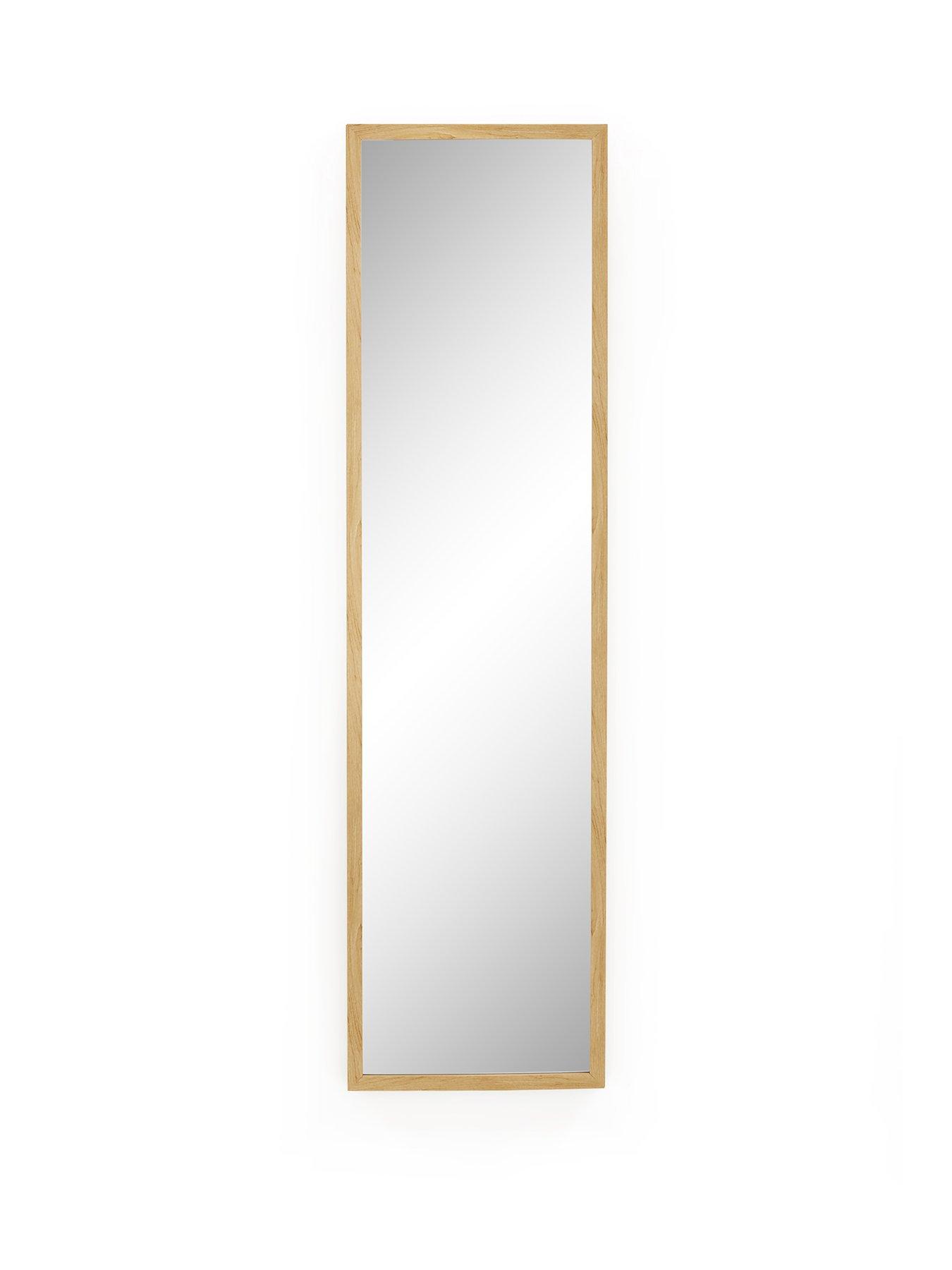 Image 2 of 6 of The Very Collection Tall Rectangular Mirror - Natural 125x33.5cm