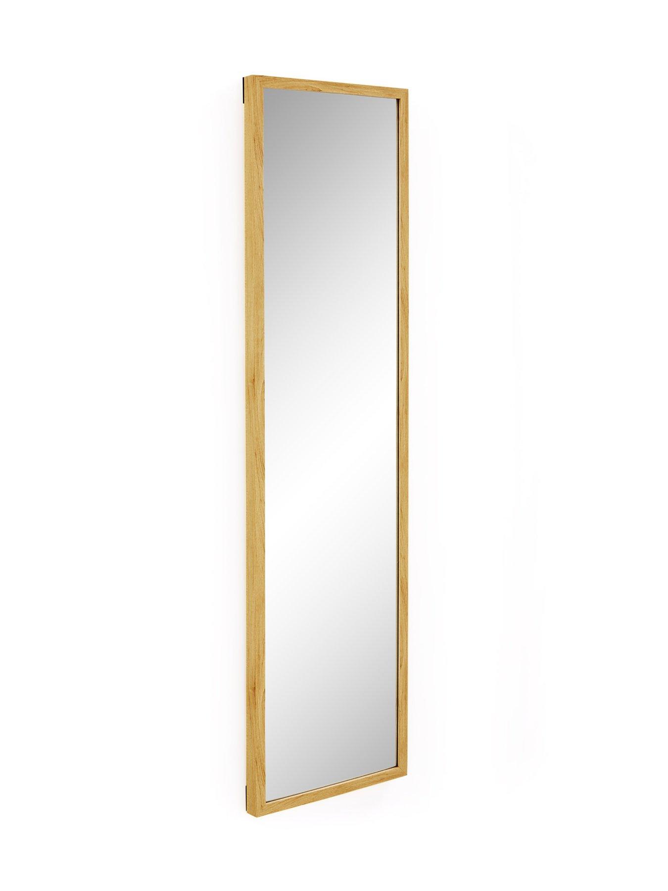 Image 3 of 6 of The Very Collection Tall Rectangular Mirror - Natural 125x33.5cm