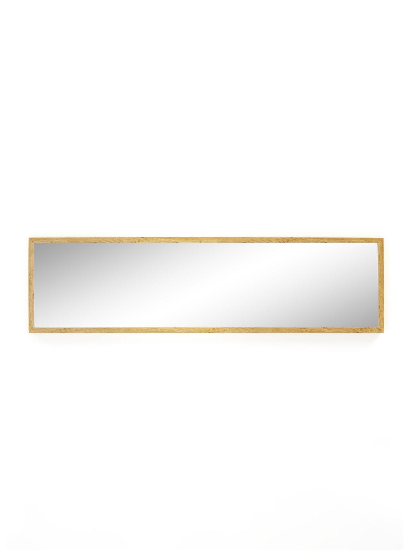 Image 4 of 6 of The Very Collection Tall Rectangular Mirror - Natural 125x33.5cm