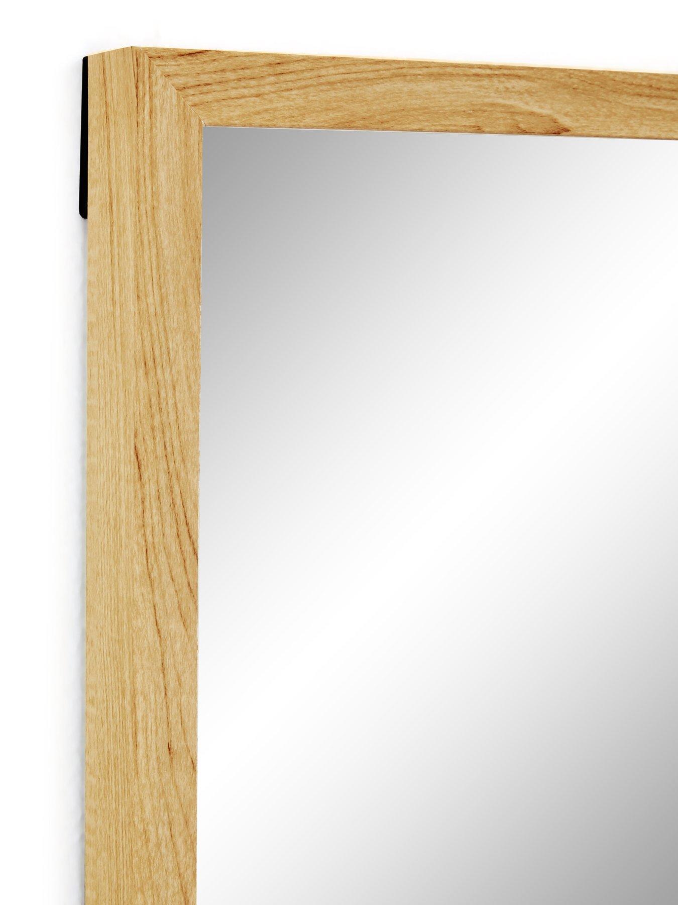 Image 5 of 6 of The Very Collection Tall Rectangular Mirror - Natural 125x33.5cm