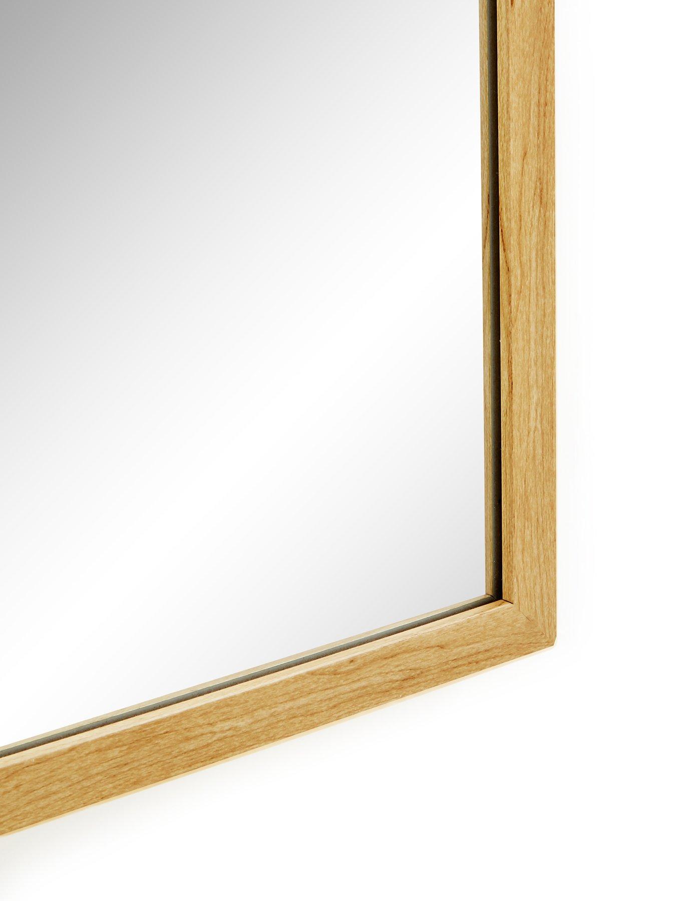 Image 6 of 6 of The Very Collection Tall Rectangular Mirror - Natural 125x33.5cm