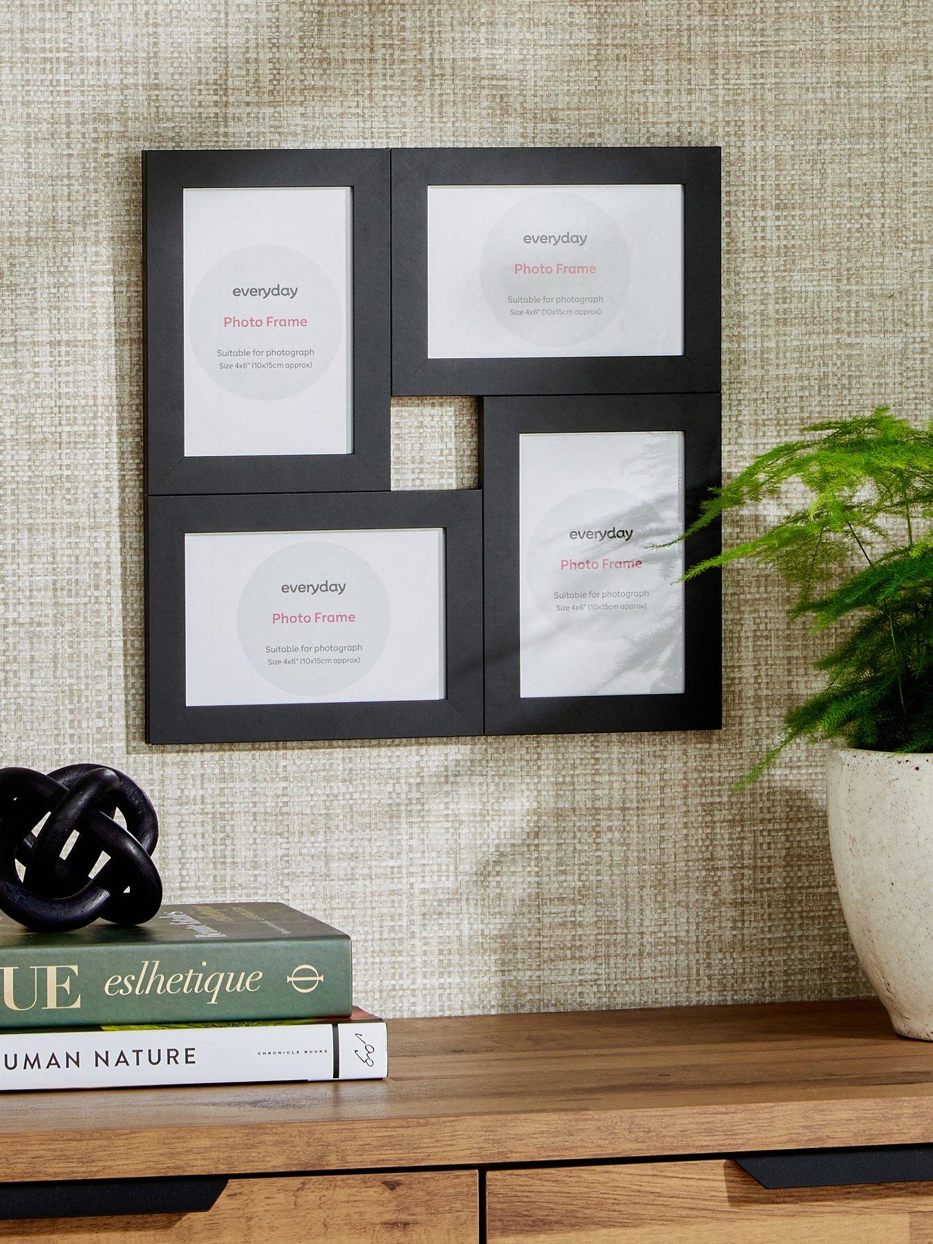 Image 1 of 5 of Very Home 4-Photo Cluster Frame in Black