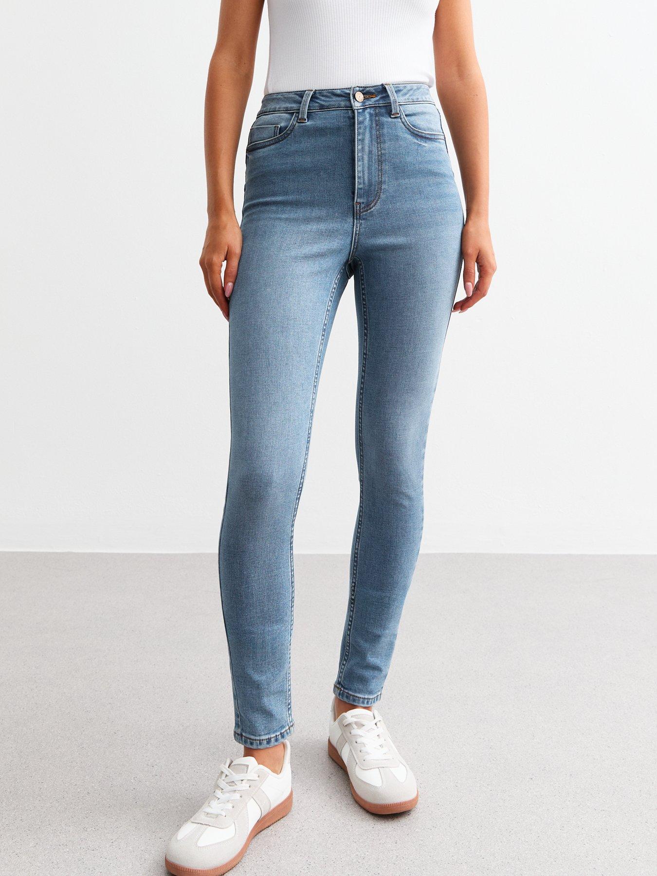  image of new-look-lift-amp-shape-jenna-skinny-jeans-blue