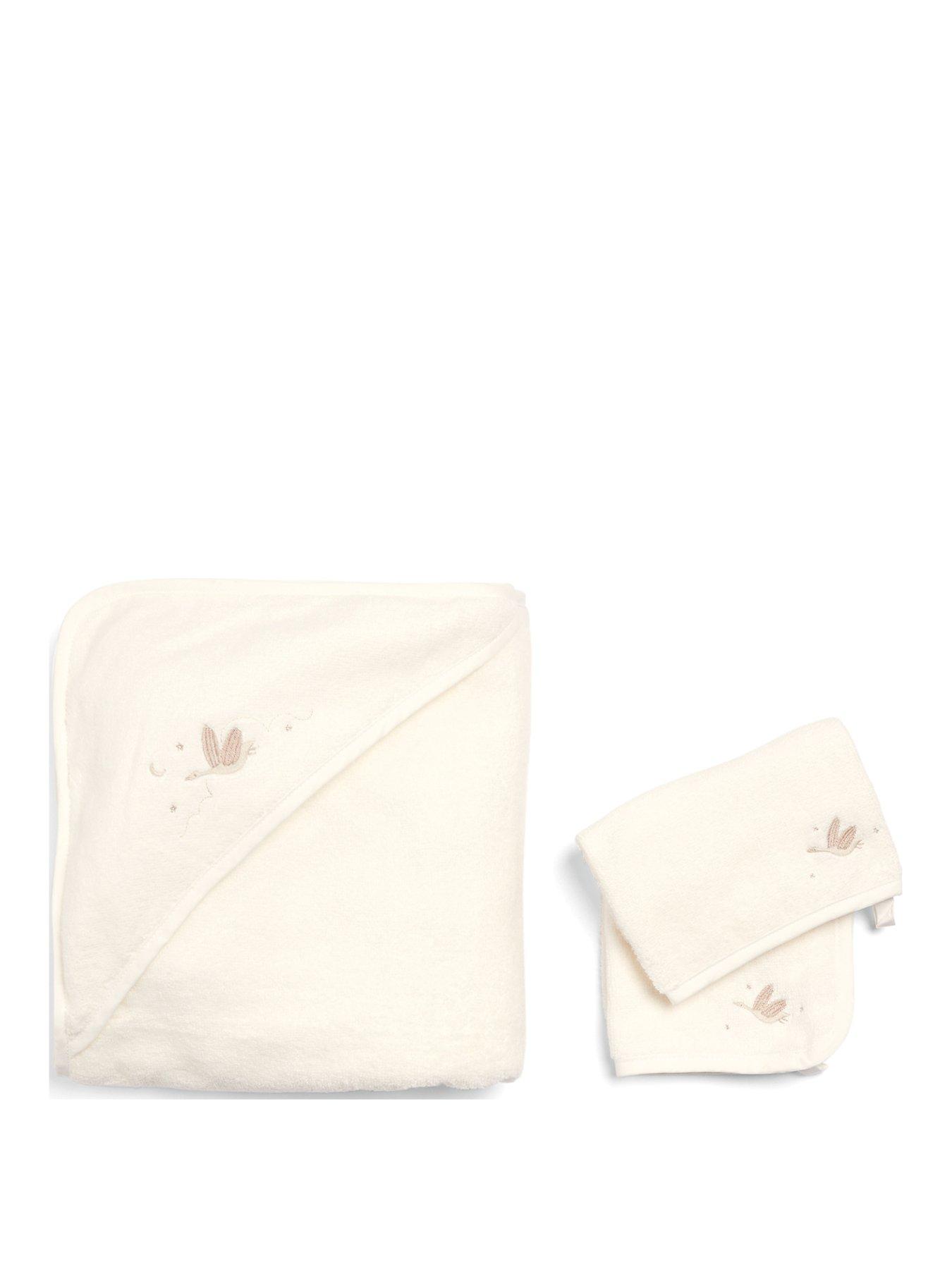Image 2 of 5 of Mamas & Papas 3 Piece Towelling Set - Welcome To The World Duckling - Cream