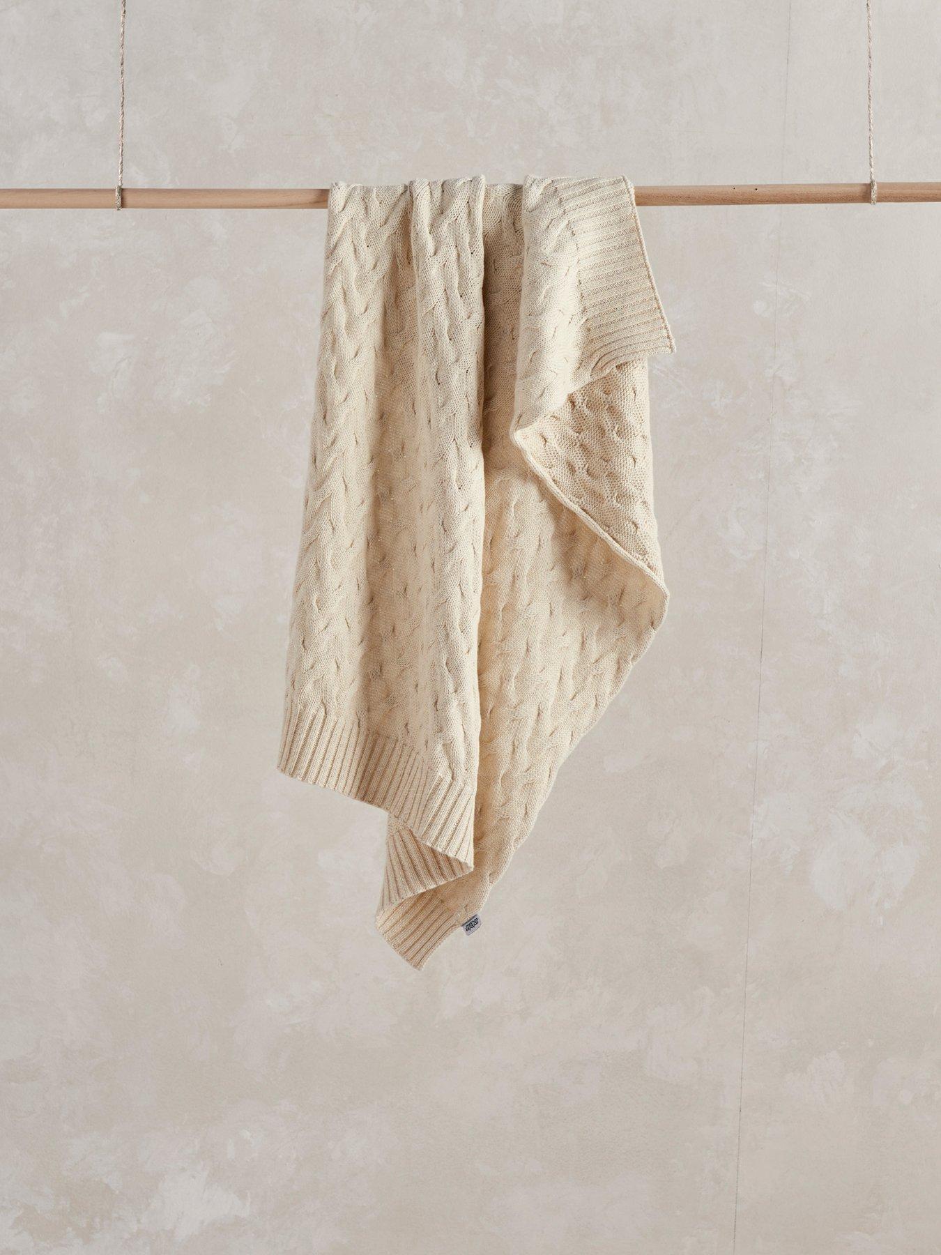 Mamas & Papas Cable Knitted Blanket - Welcome To The World Duckling
