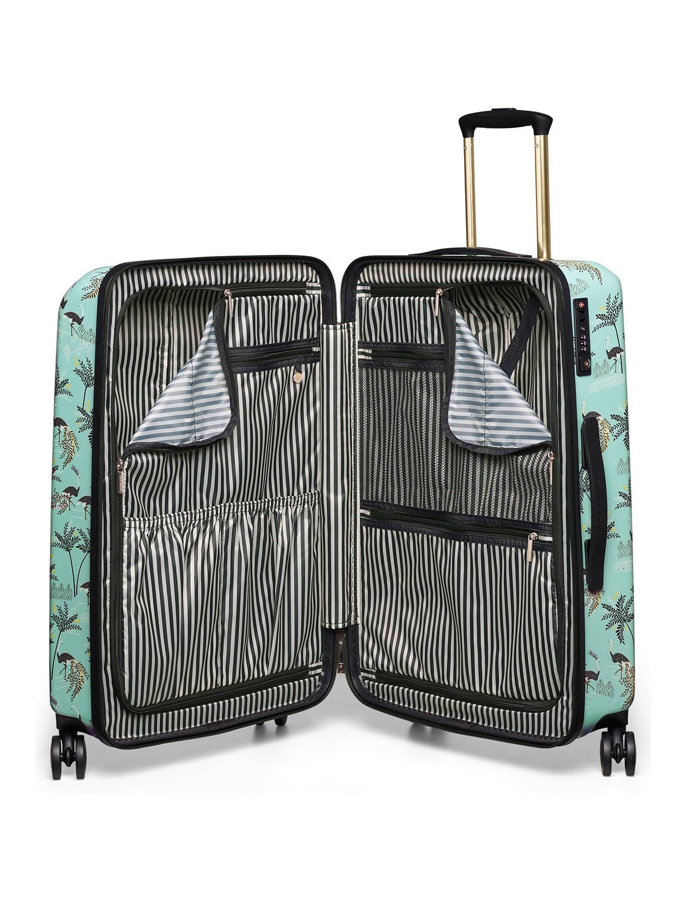  image of sara-miller-ostrich-mint-large-suitcase