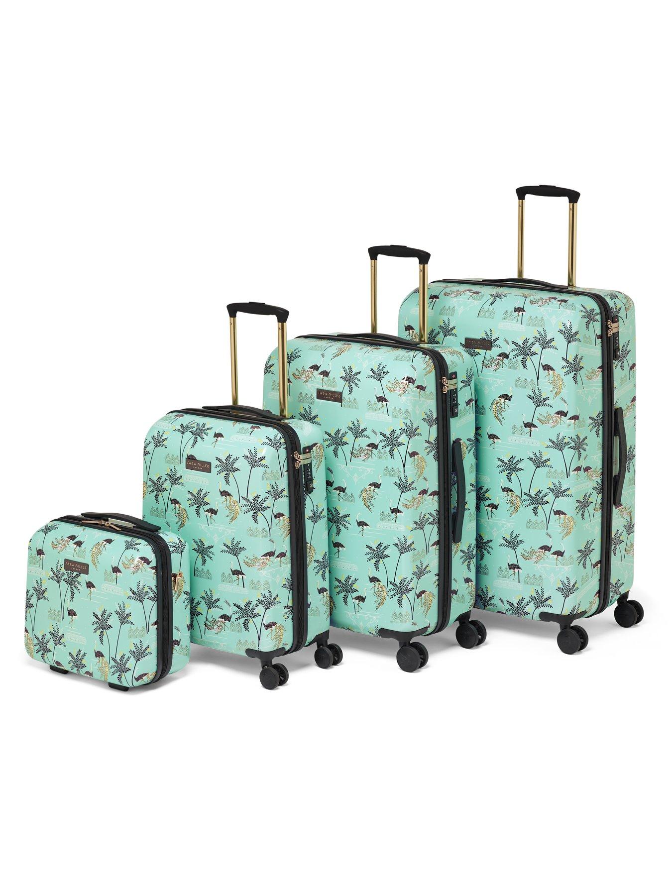  image of sara-miller-ostrich-mint-large-suitcase