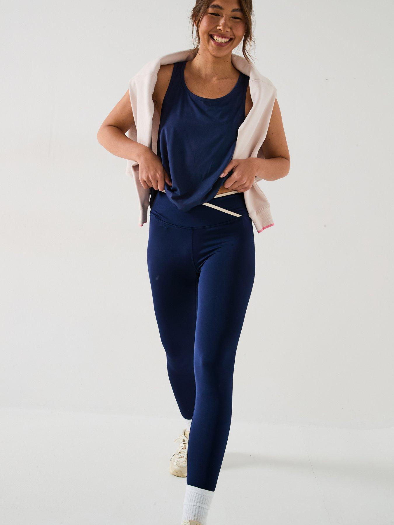  image of v-by-very-athleisure-wrap-waist-leggings-navy