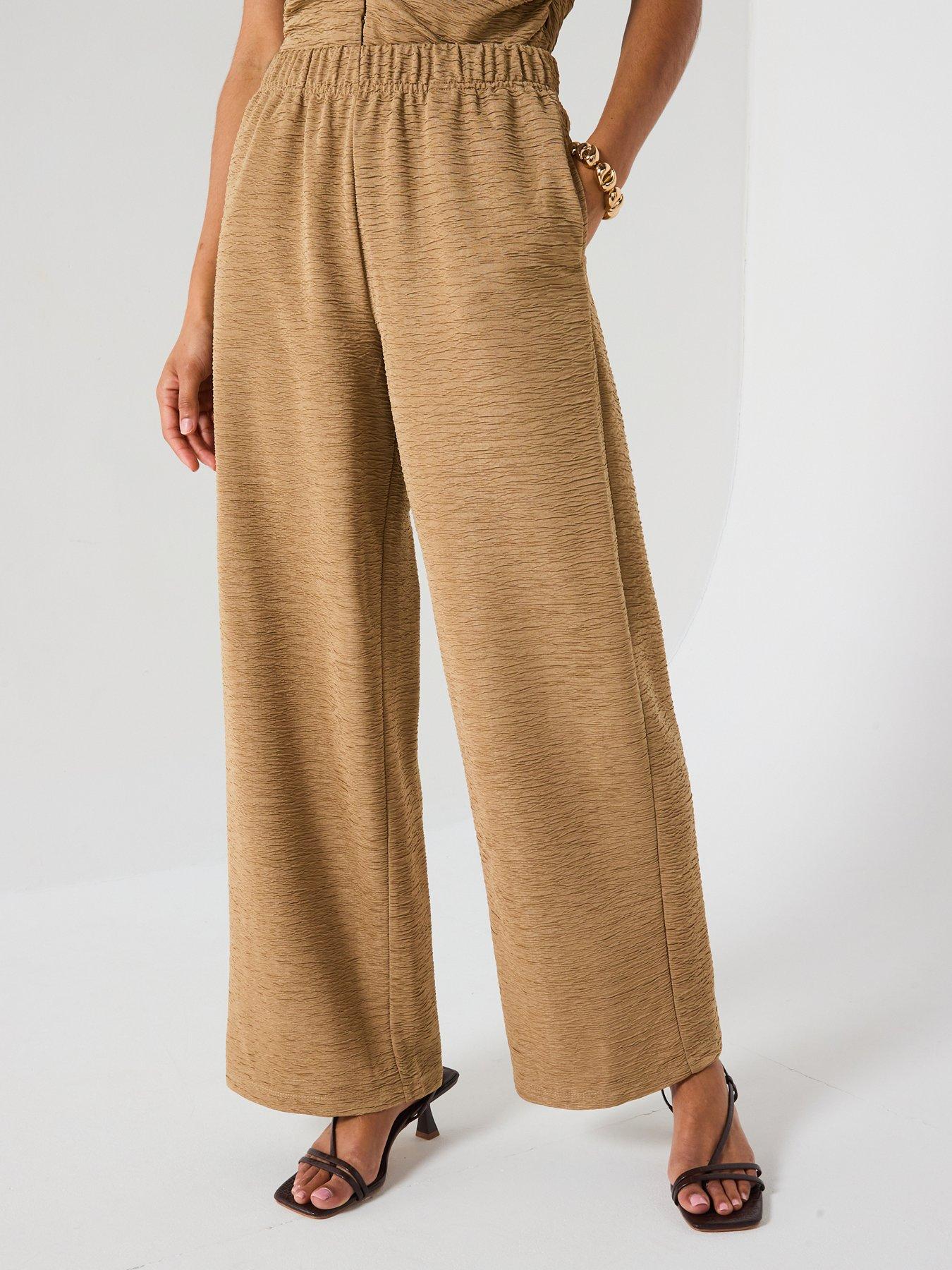undefined Textured Bottom Co-ord - Taupe