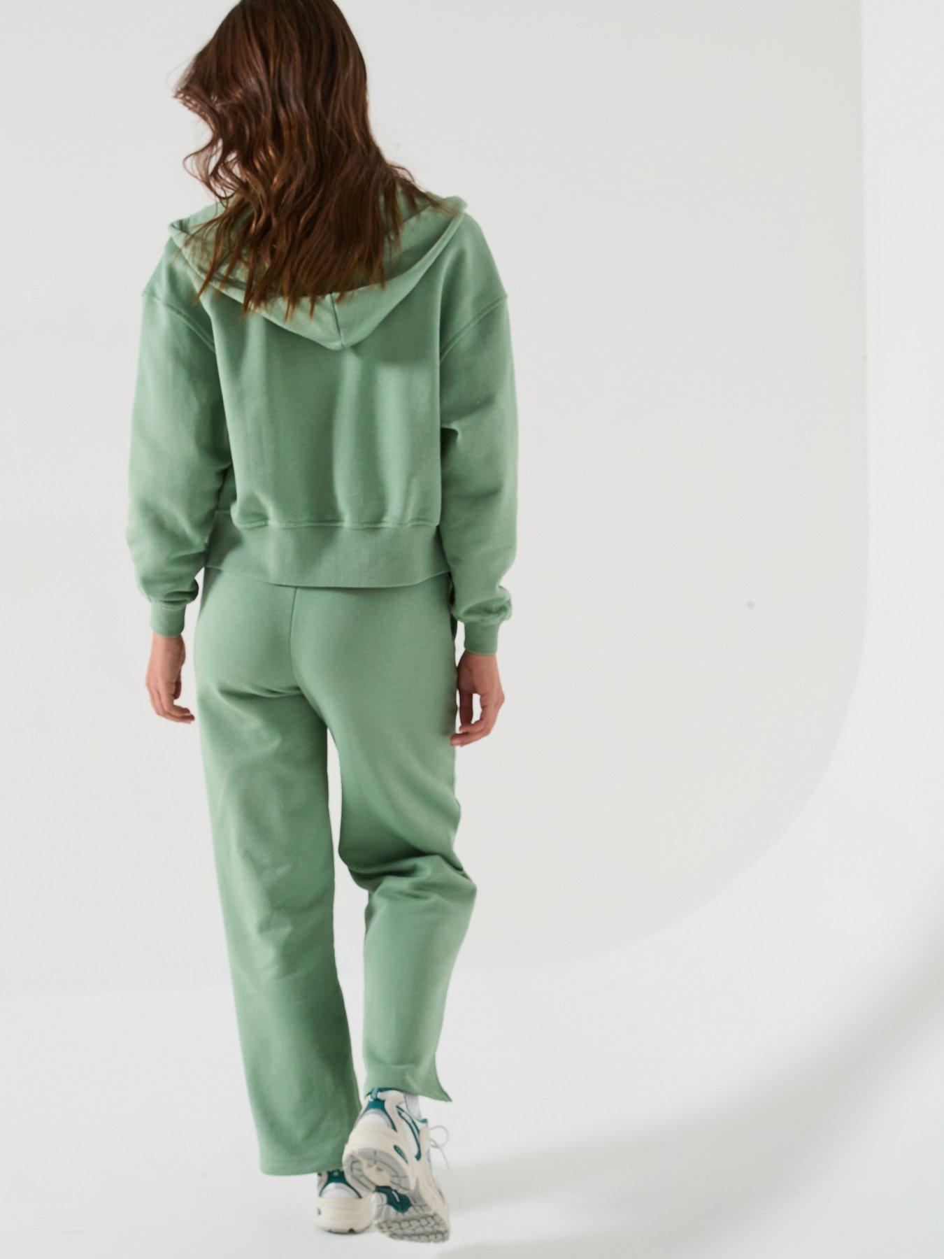  image of v-by-very-athleisure-wide-leg-jog-green