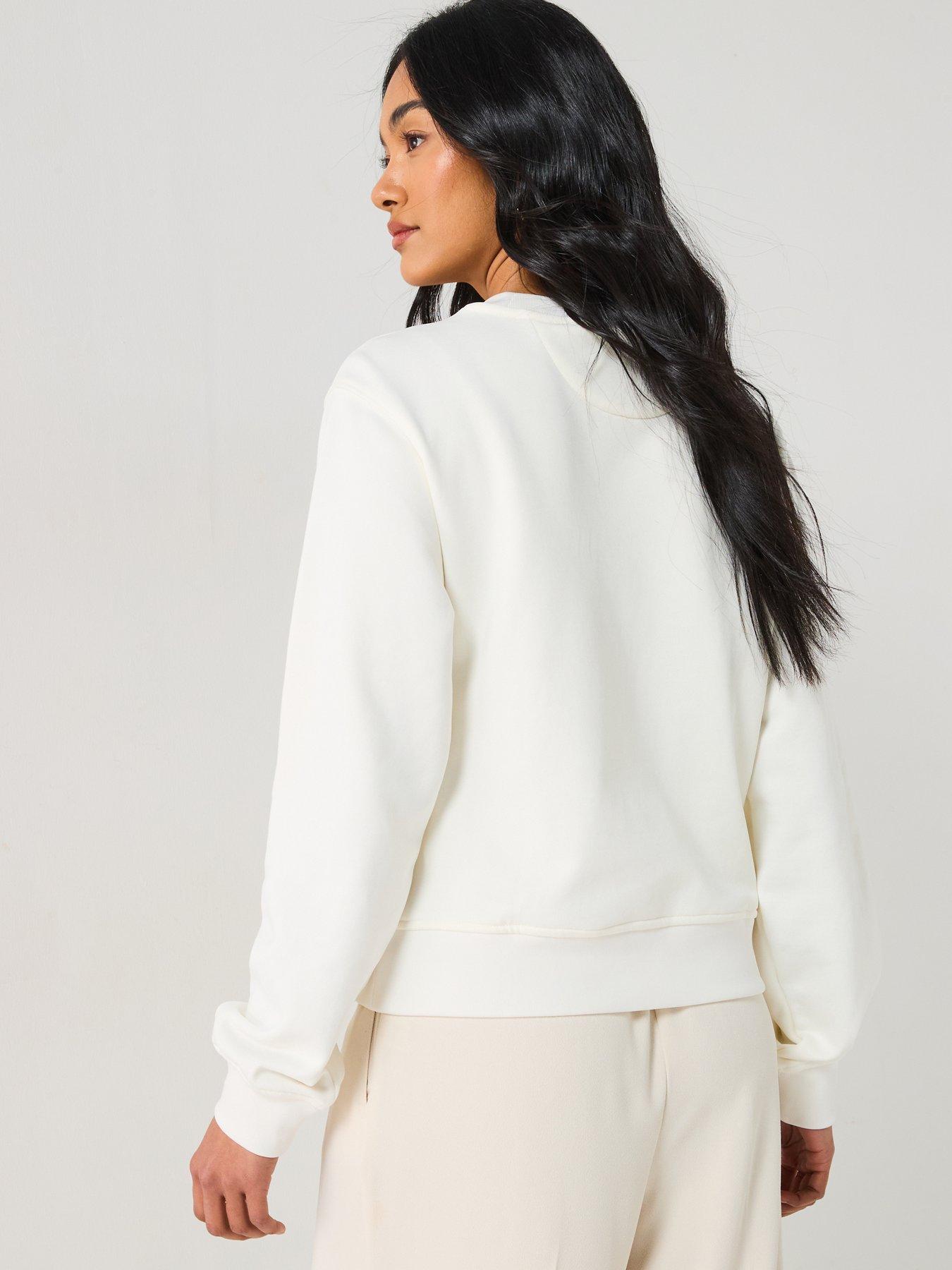  image of guess-peony-logo-fleece-white