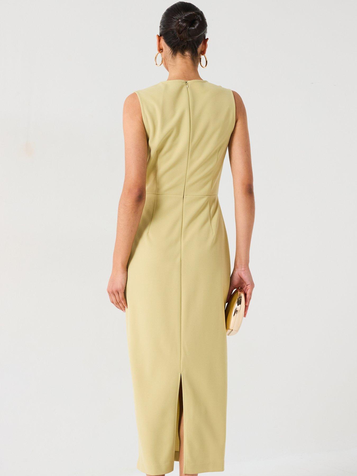  image of v-by-very-button-cut-out-dress
