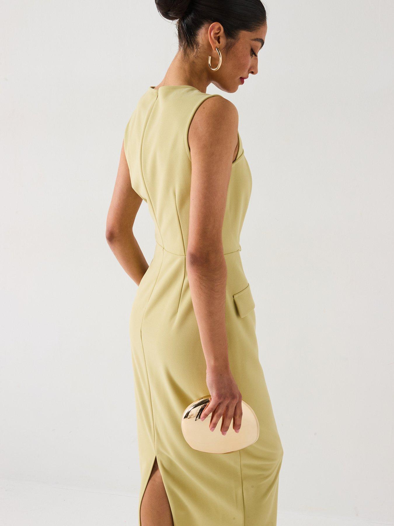  image of v-by-very-button-cut-out-dress