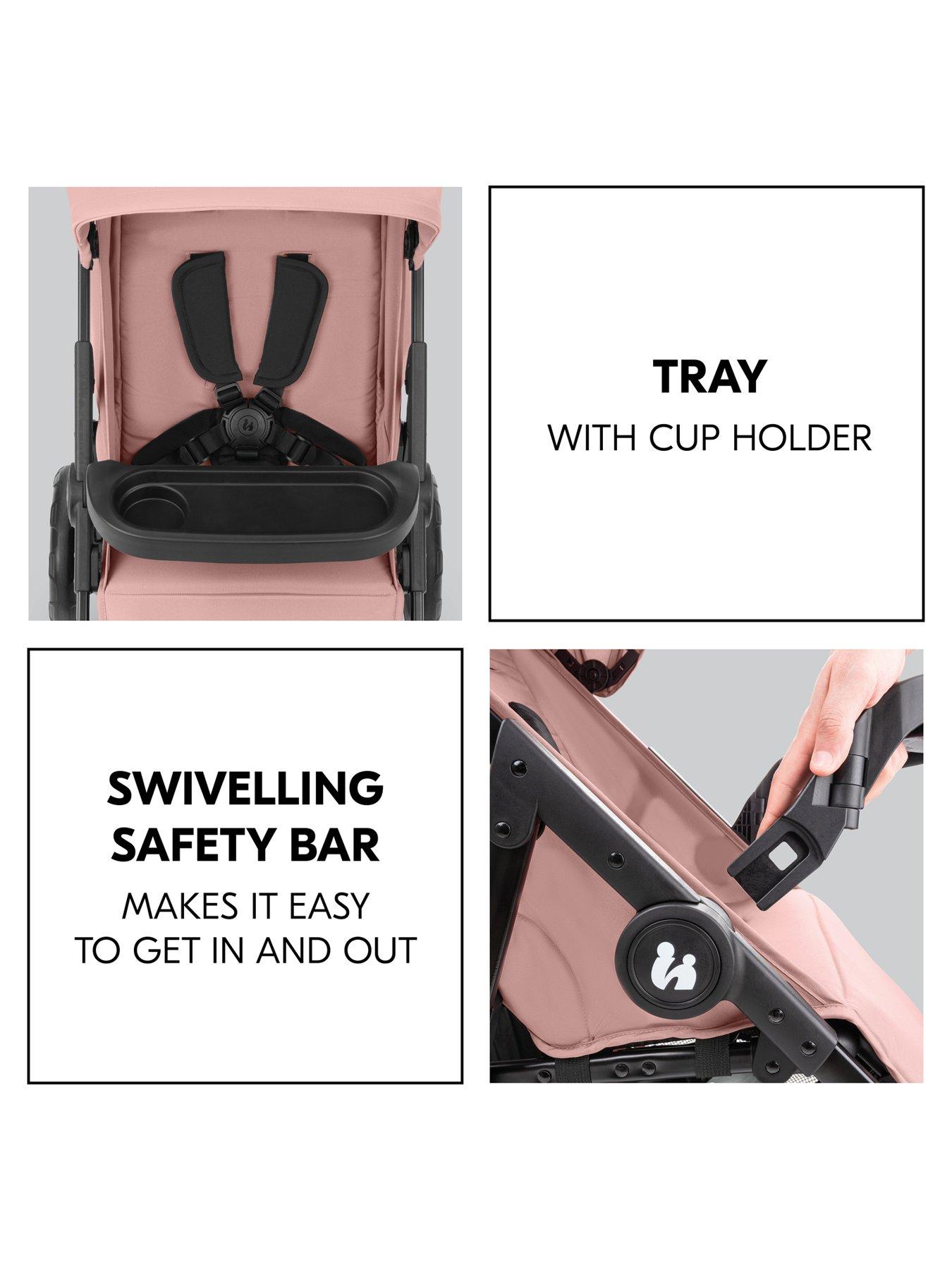 Image 6 of 7 of Hauck Shop n Care Stroller - Dark Pink