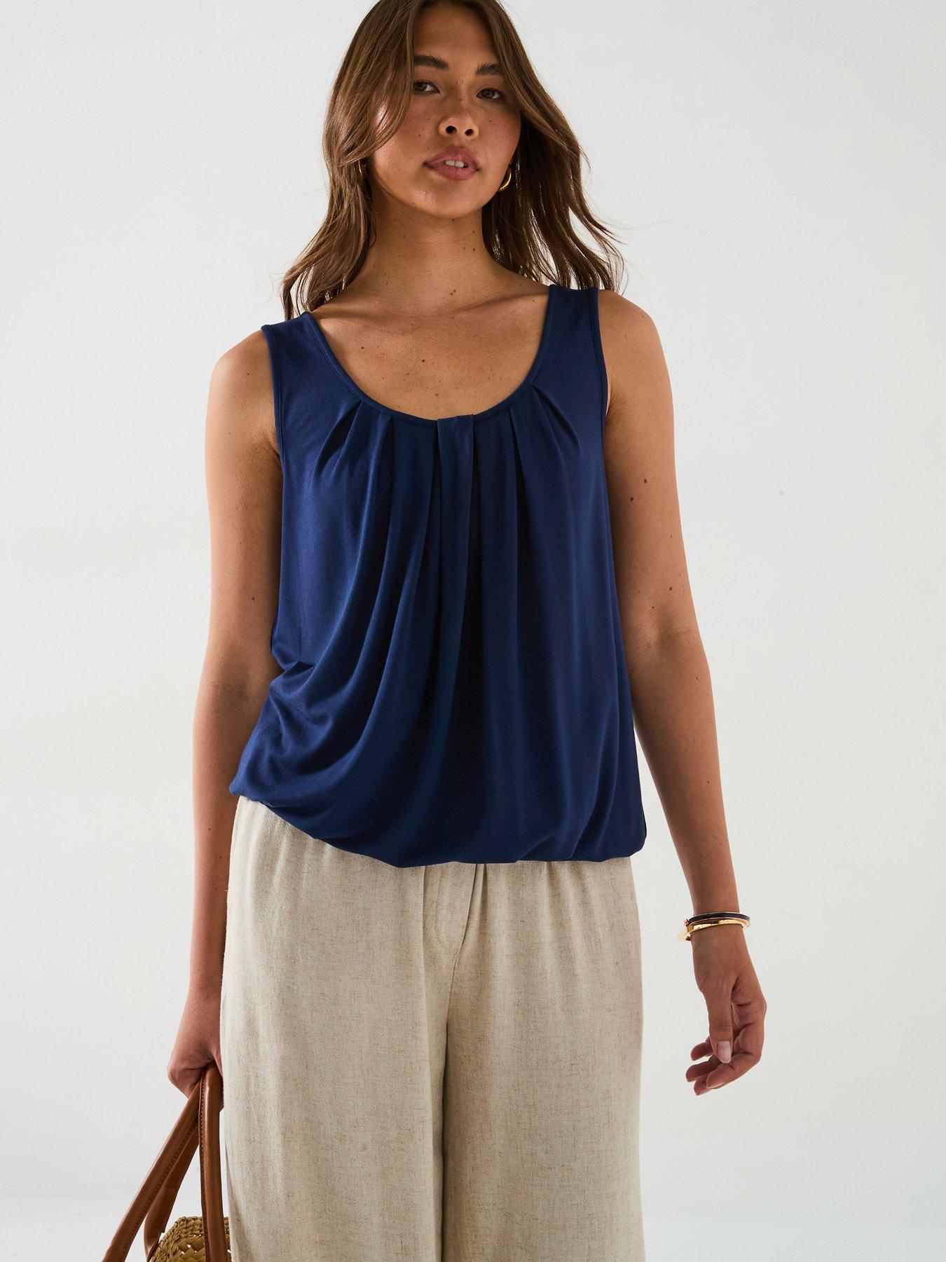 everyday-bubble-hem-vest-top-navy