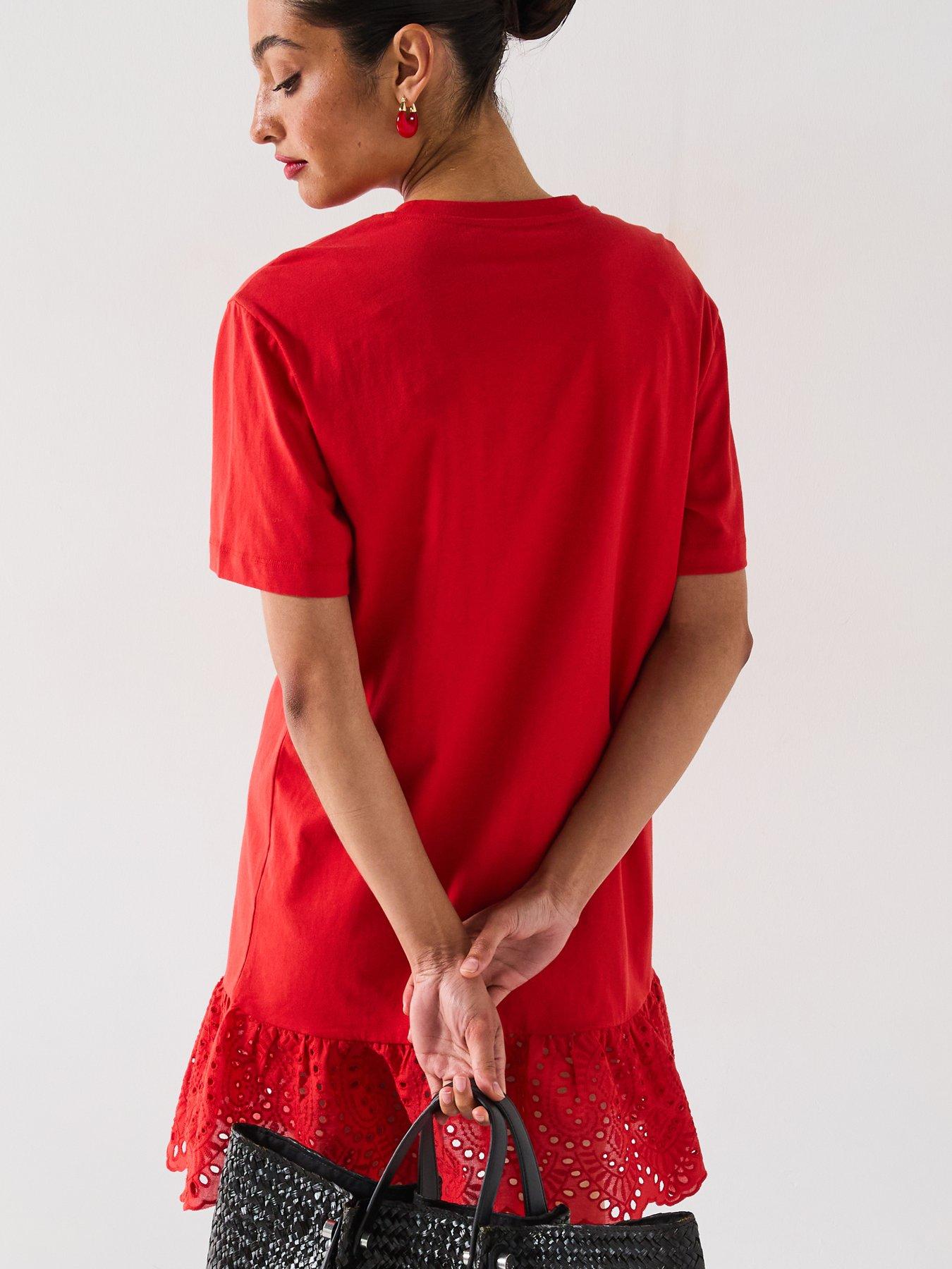  image of everyday-broderie-hem-mini-dress