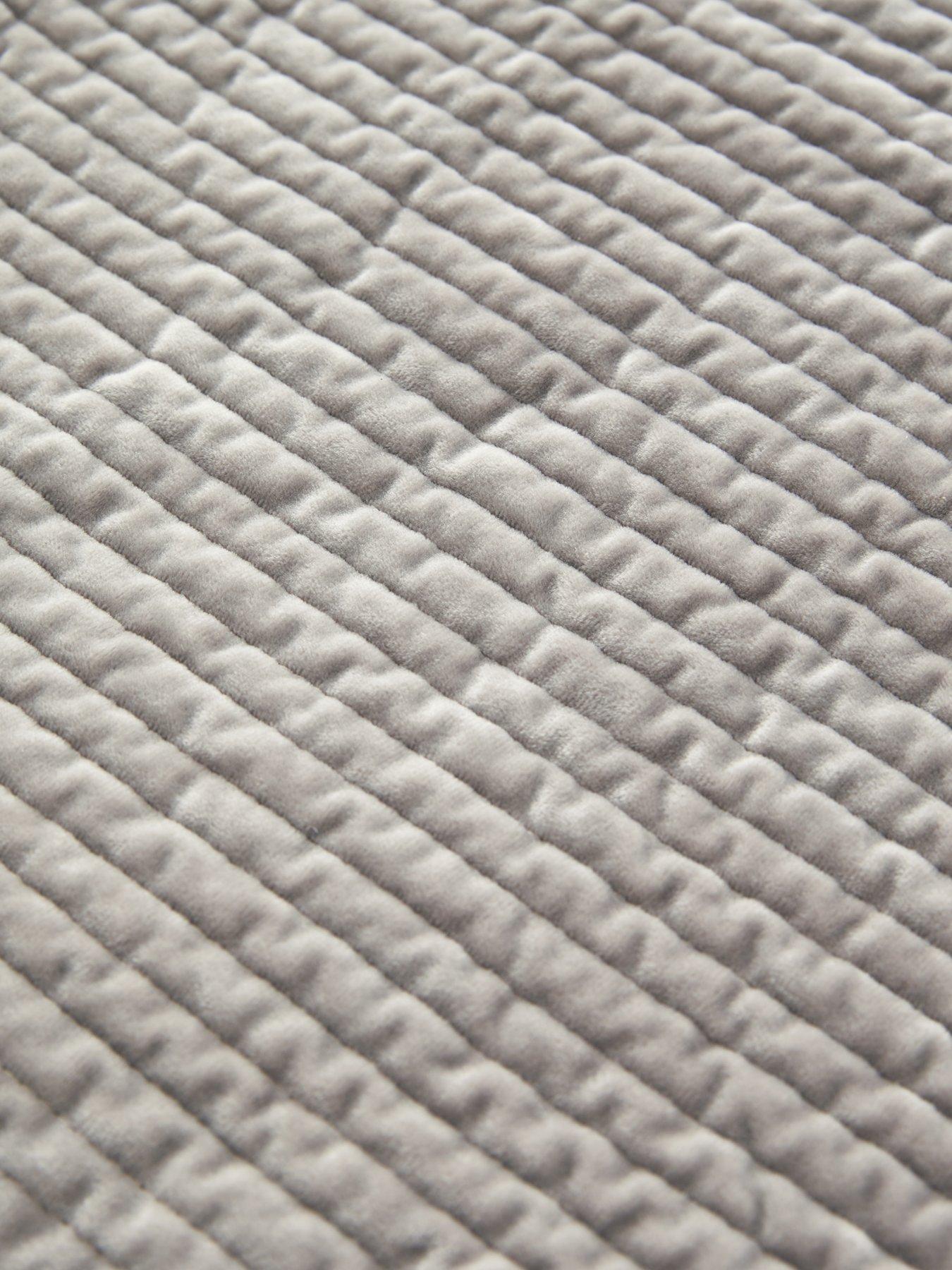 Image 4 of 5 of The Very Collection Velvet Stripe Bedspread Throw