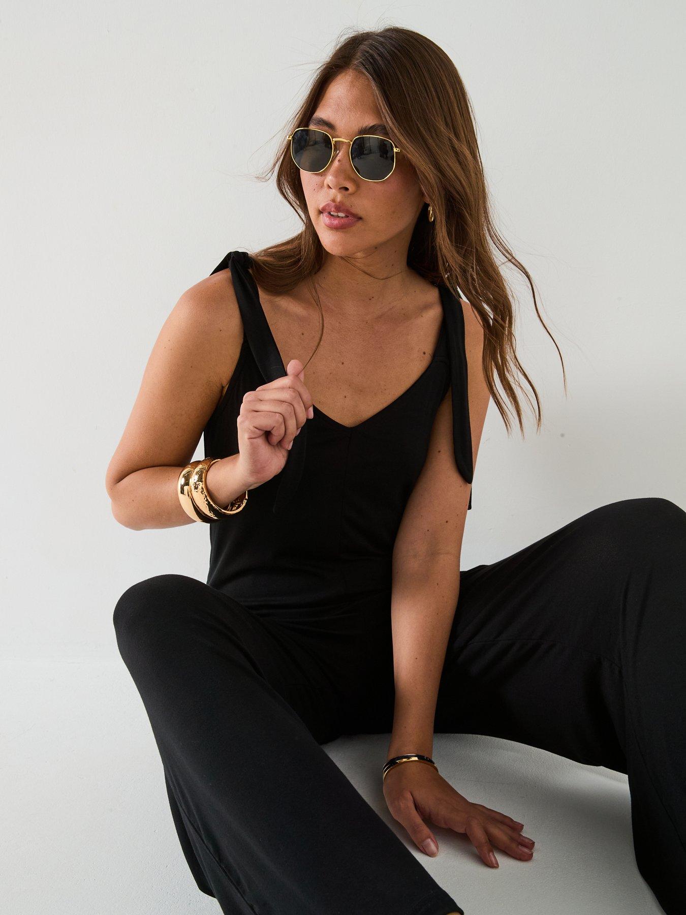  image of everyday-tie-shoulder-jumpsuit-black