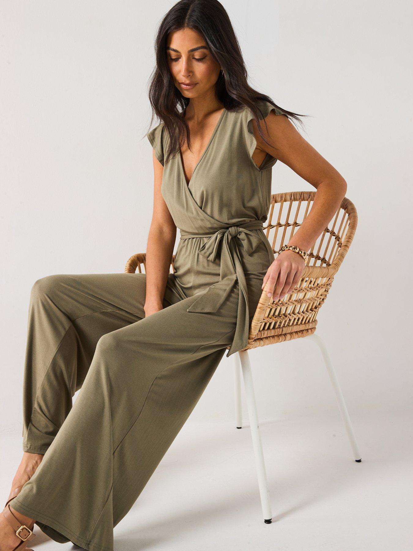  image of everyday-wrap-wide-leg-jumpsuit