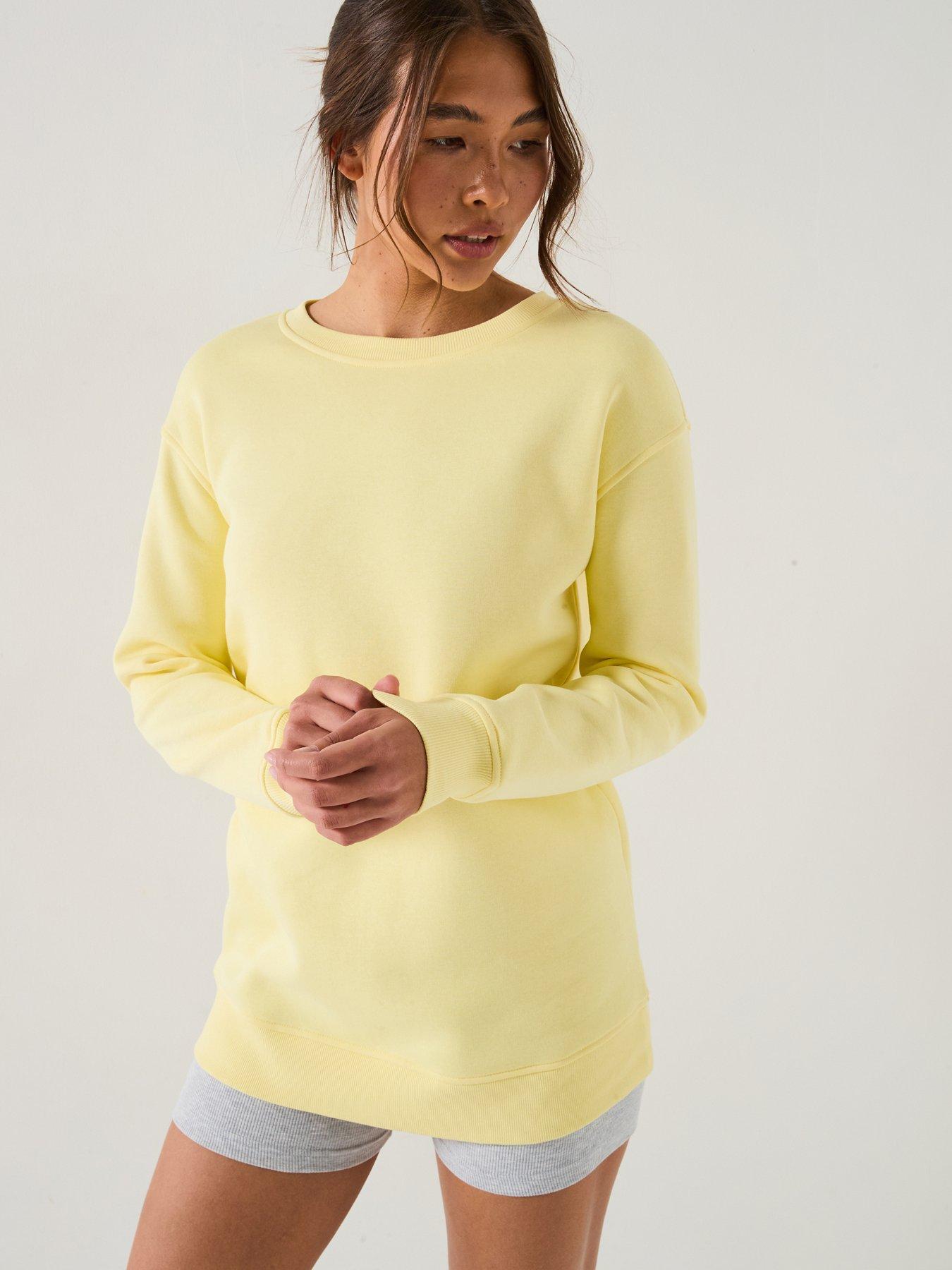  image of everyday-the-essential-longline-sweat-yellow