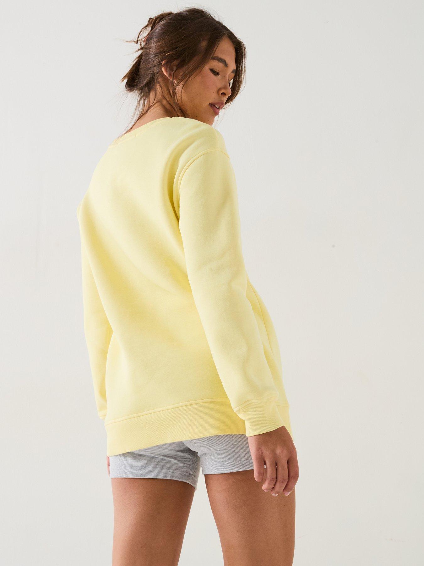  image of everyday-the-essential-longline-sweat-yellow