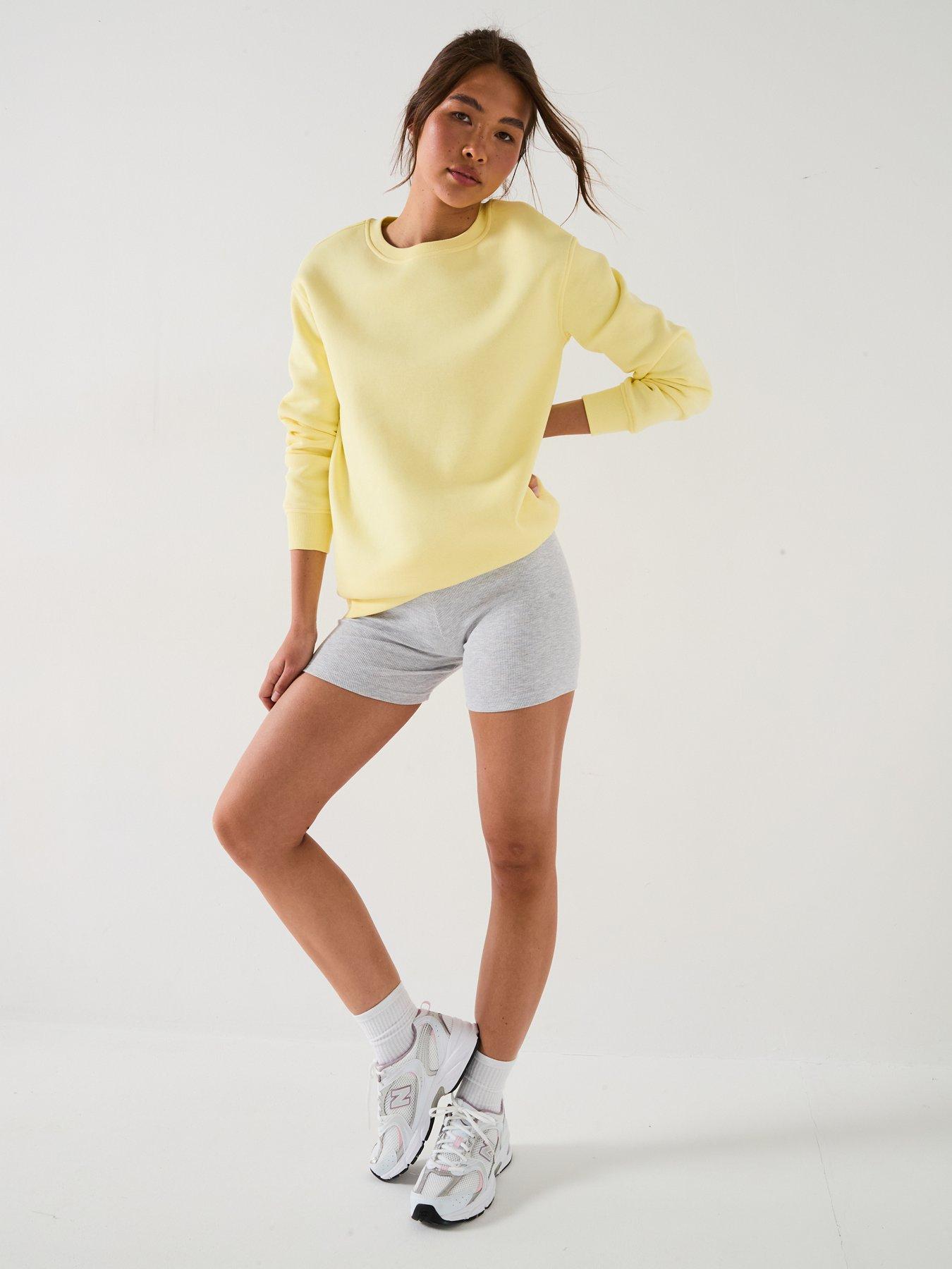  image of everyday-the-essential-longline-sweat-yellow