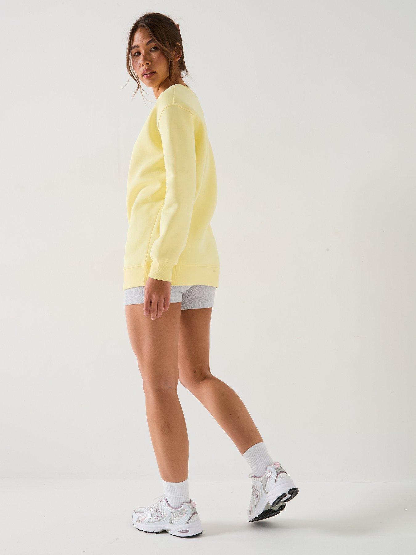  image of everyday-the-essential-longline-sweat-yellow