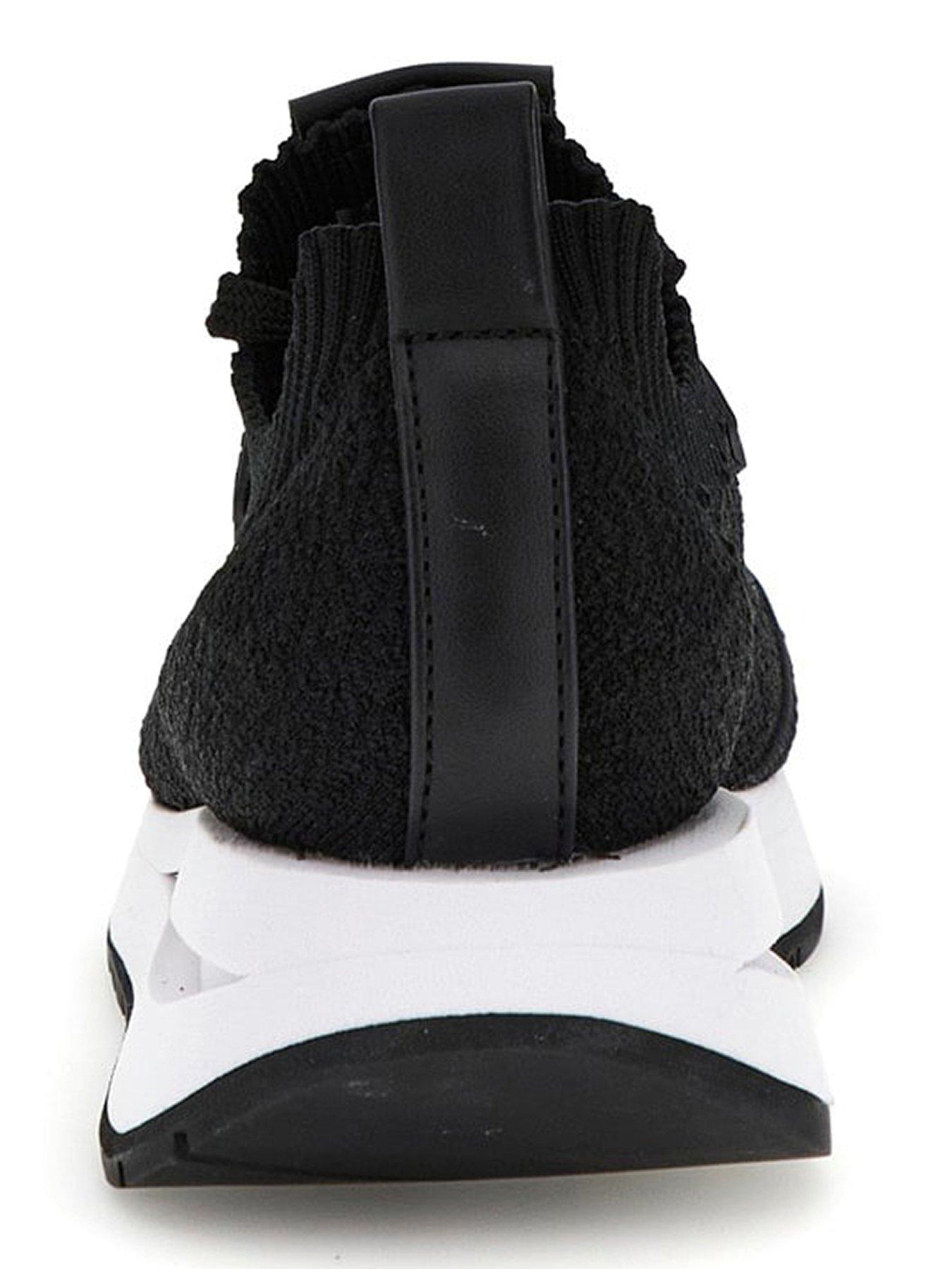  image of guess-esti-knitted-runner-trainers-black