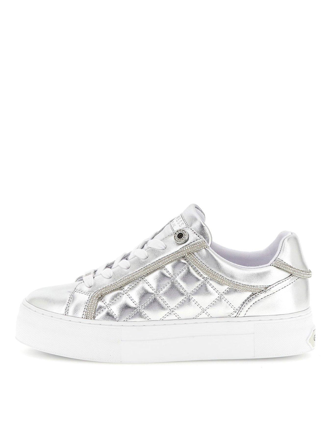  image of guess-gratea-glitter-trim-sneaker