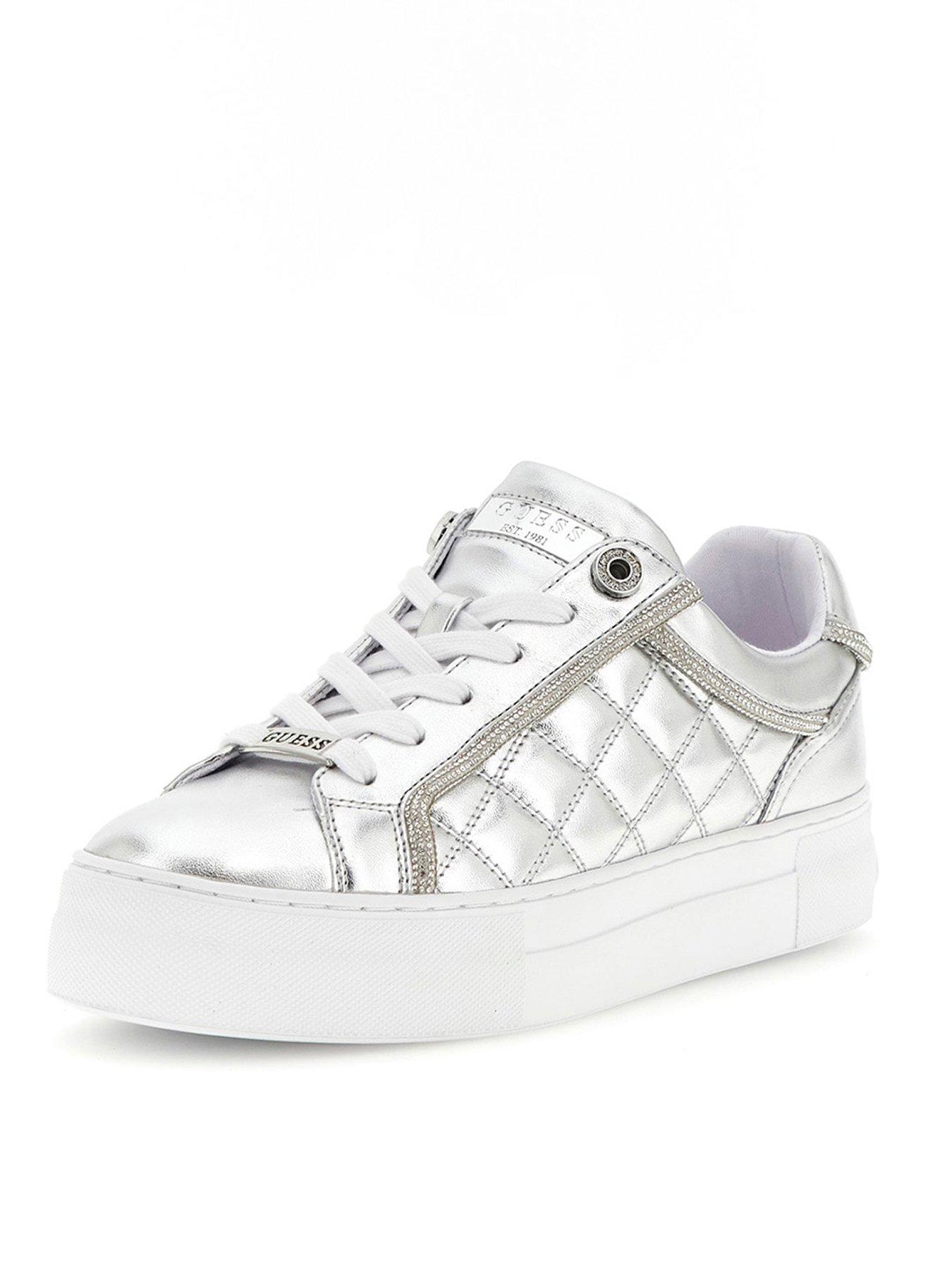  image of guess-gratea-glitter-trim-sneaker