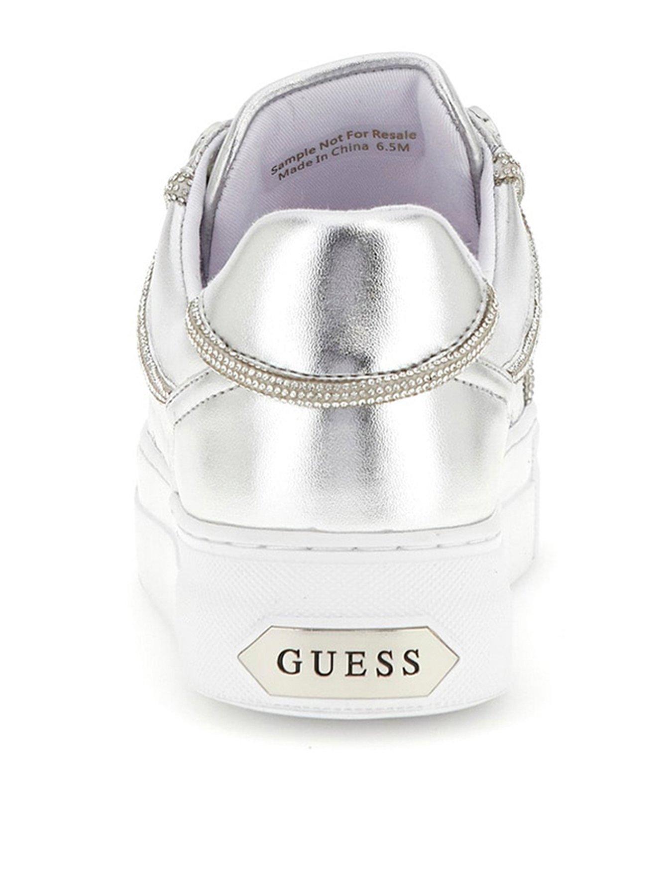  image of guess-gratea-glitter-trim-sneaker