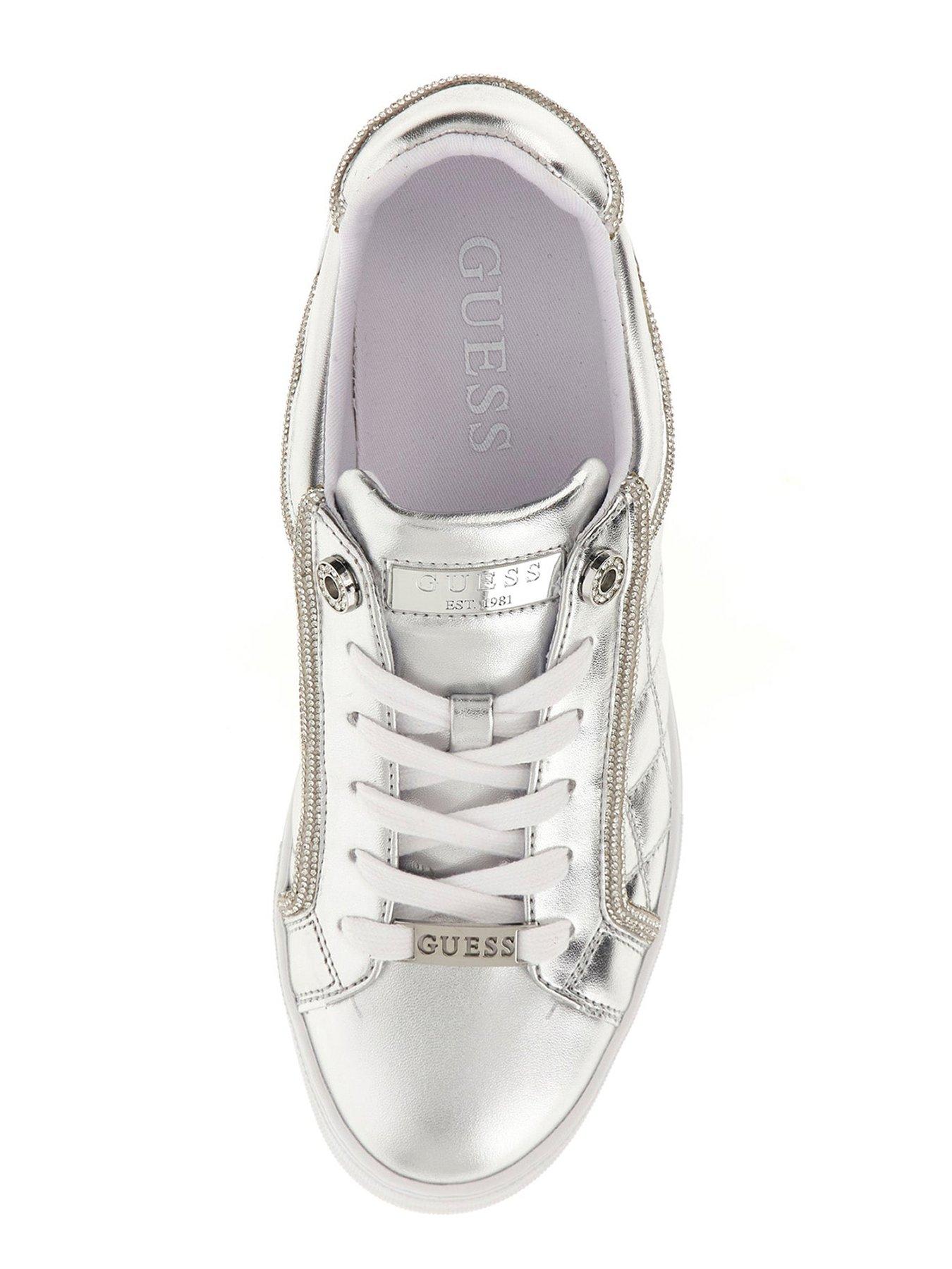  image of guess-gratea-glitter-trim-sneaker