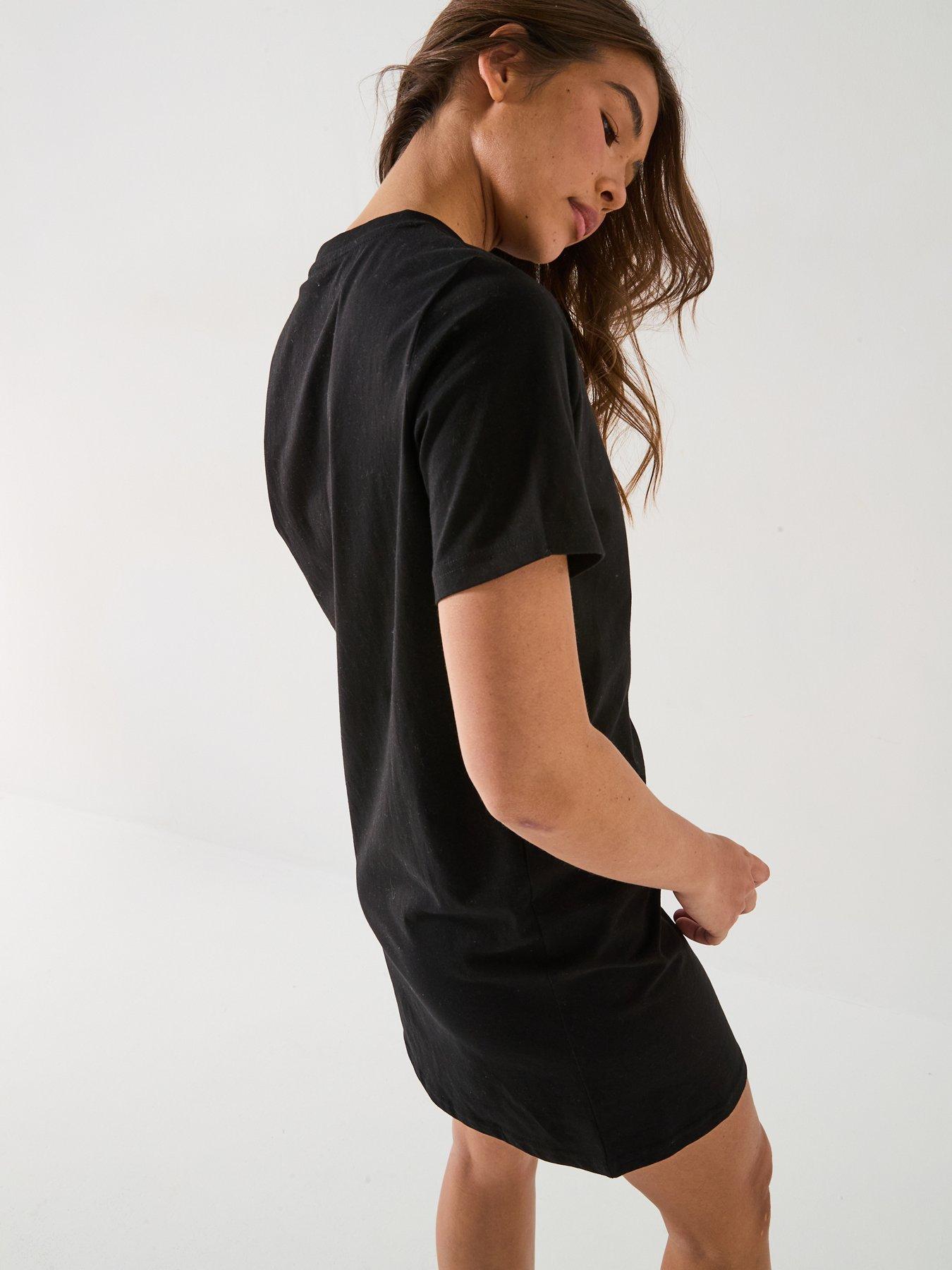  image of everyday-jersey-basic-mini-dress-black
