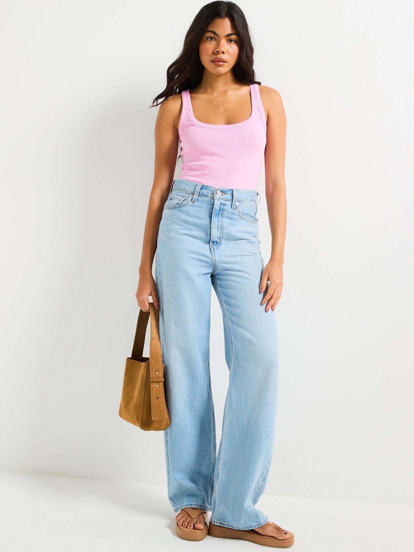  image of everyday-the-essential-rib-vest-pink