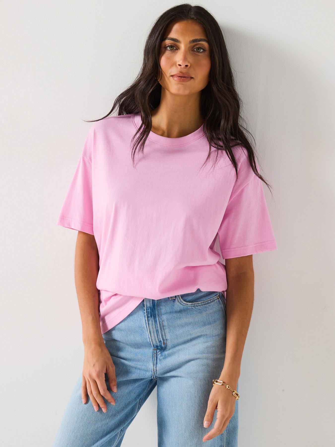 undefined Essential Oversized T-Shirt - Pink