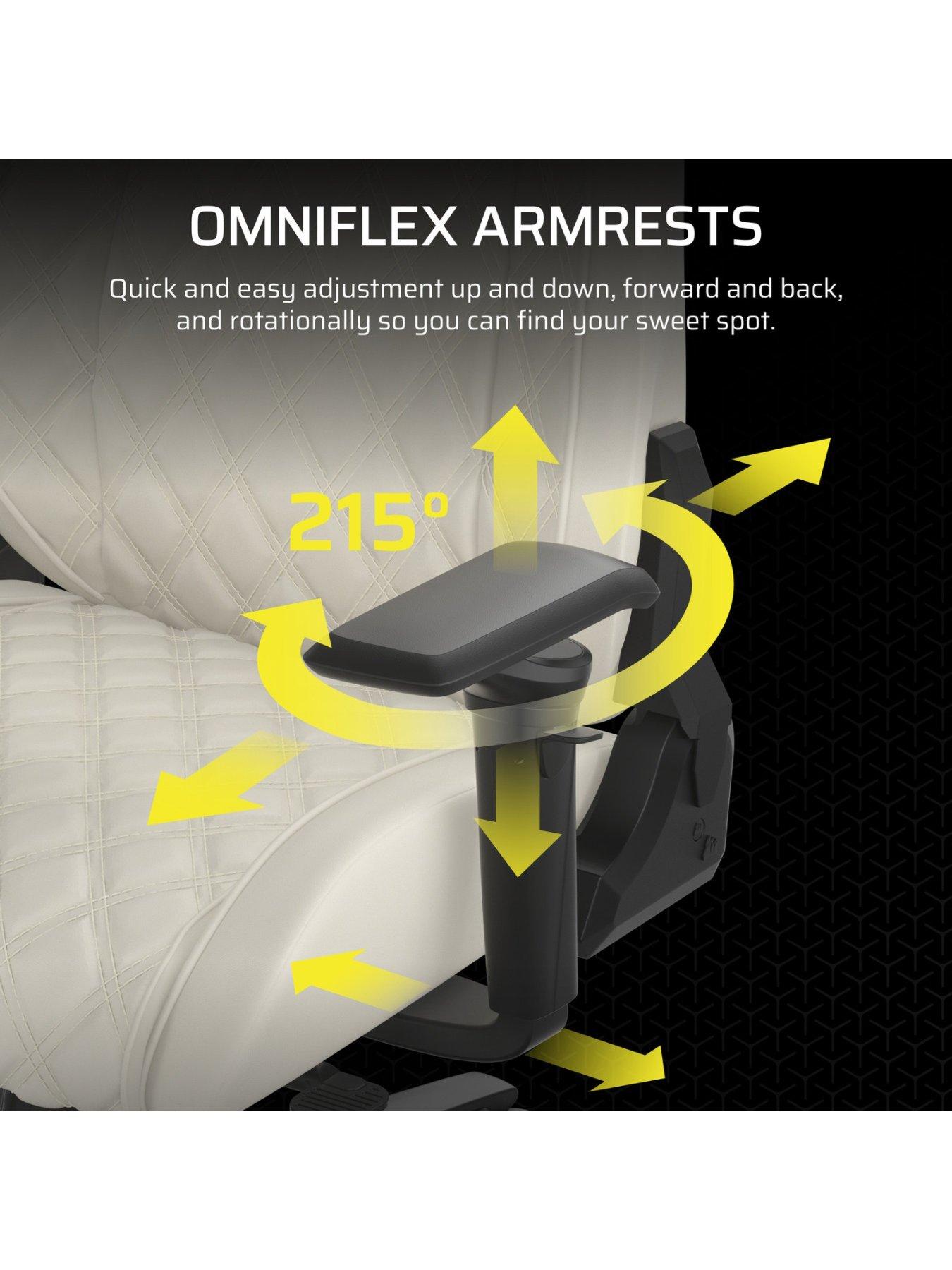 Image 5 of 7 of CORSAIR TC500 LUXE Gaming Chair - Frost