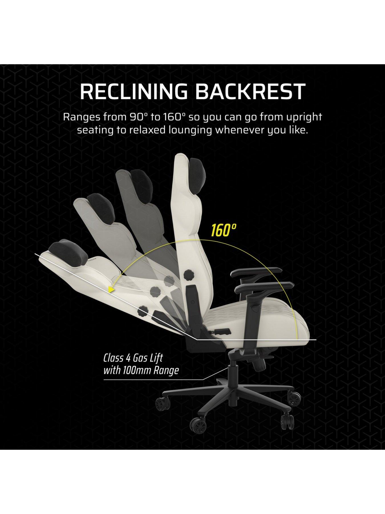 Image 6 of 7 of CORSAIR TC500 LUXE Gaming Chair - Frost