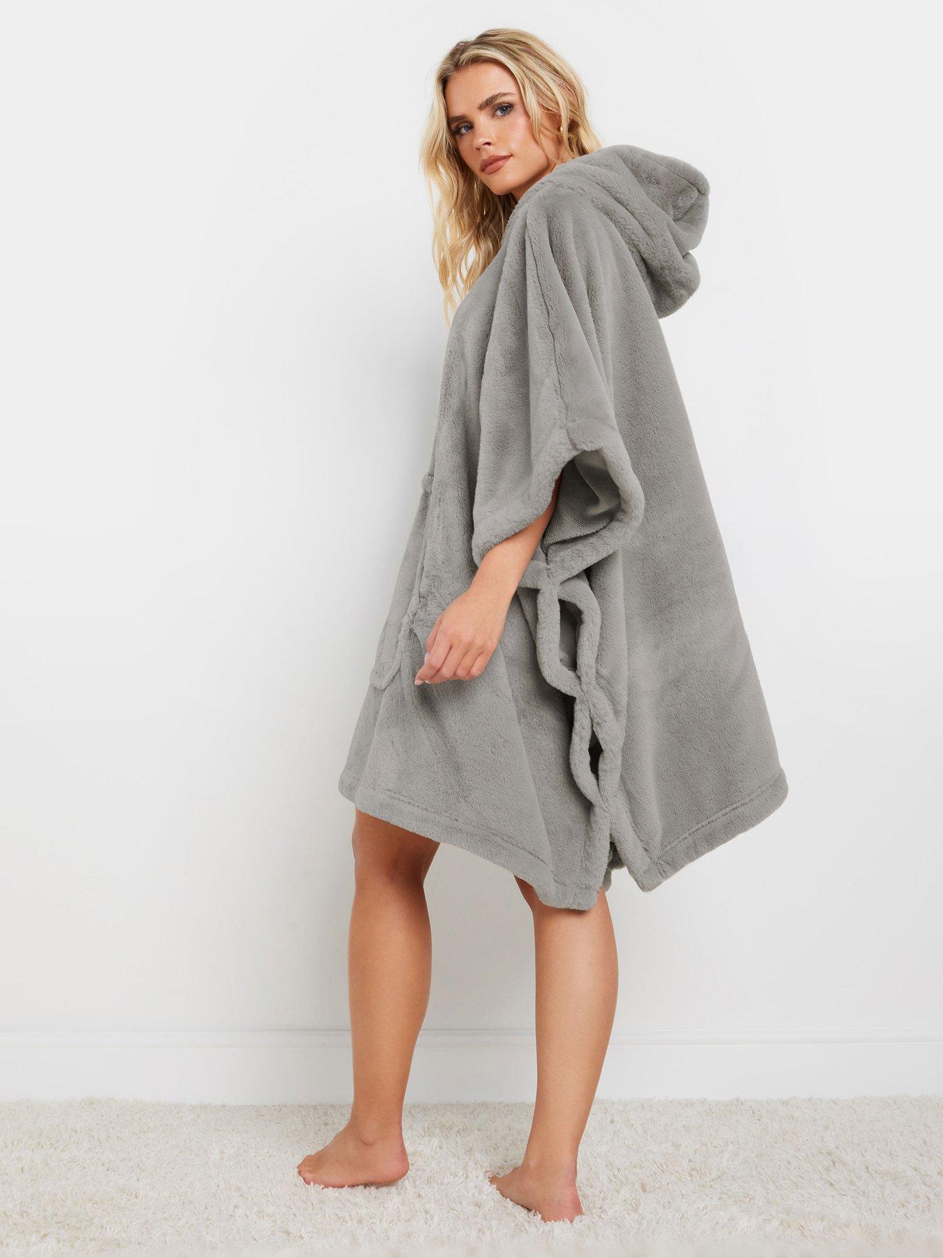  image of pixiegirl-petite-blanket-hoodie-grey
