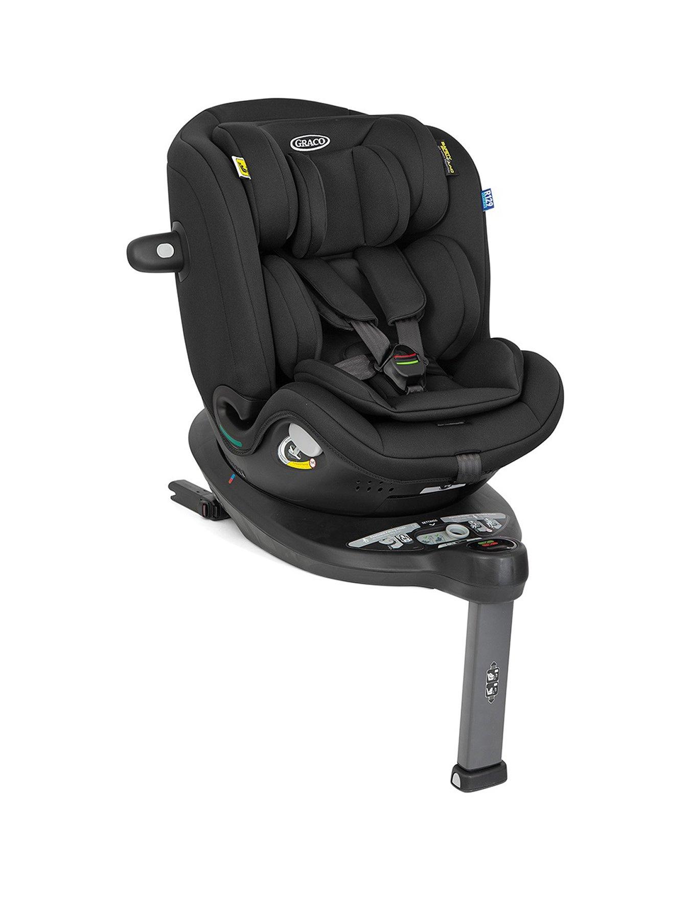 Image 1 of 8 of Graco Turn2Me Grow i-Size R129 360&ordm; Rotating ISOFIX Car Seat - Midnight