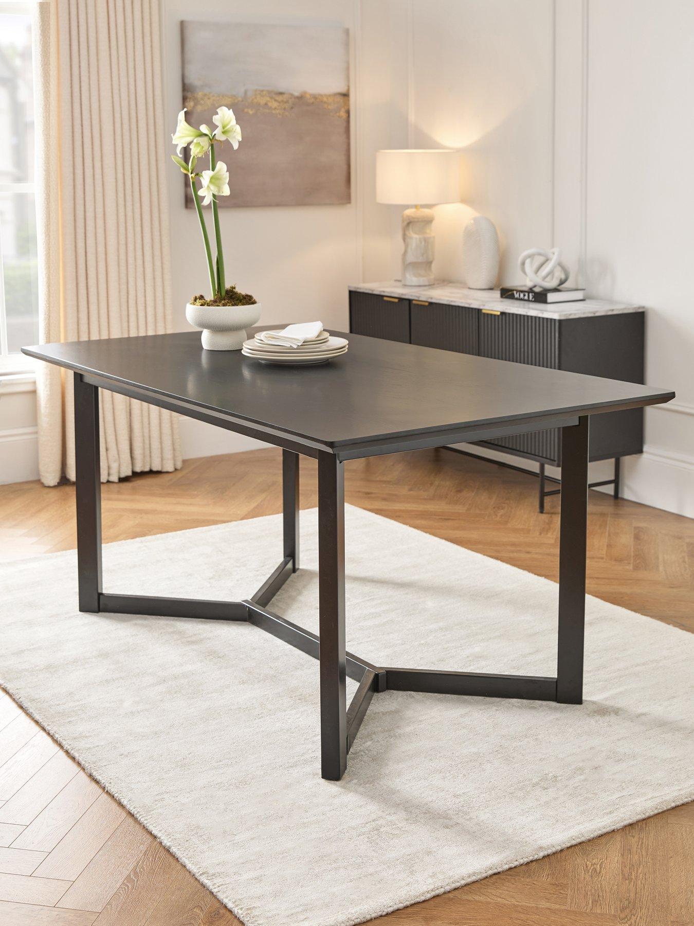 The Very Collection Ari 160 cm Dining Table - Black - FSC® Certified