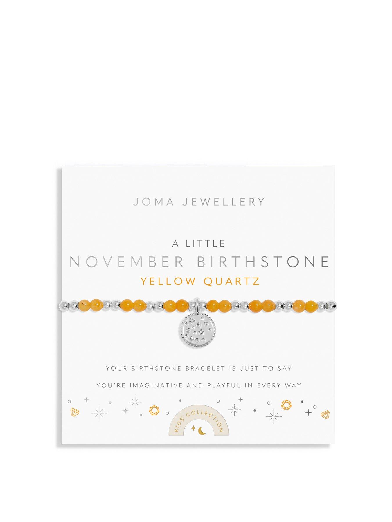 undefined Childrens A Little Birthstone Bracelet In Silver Plating
