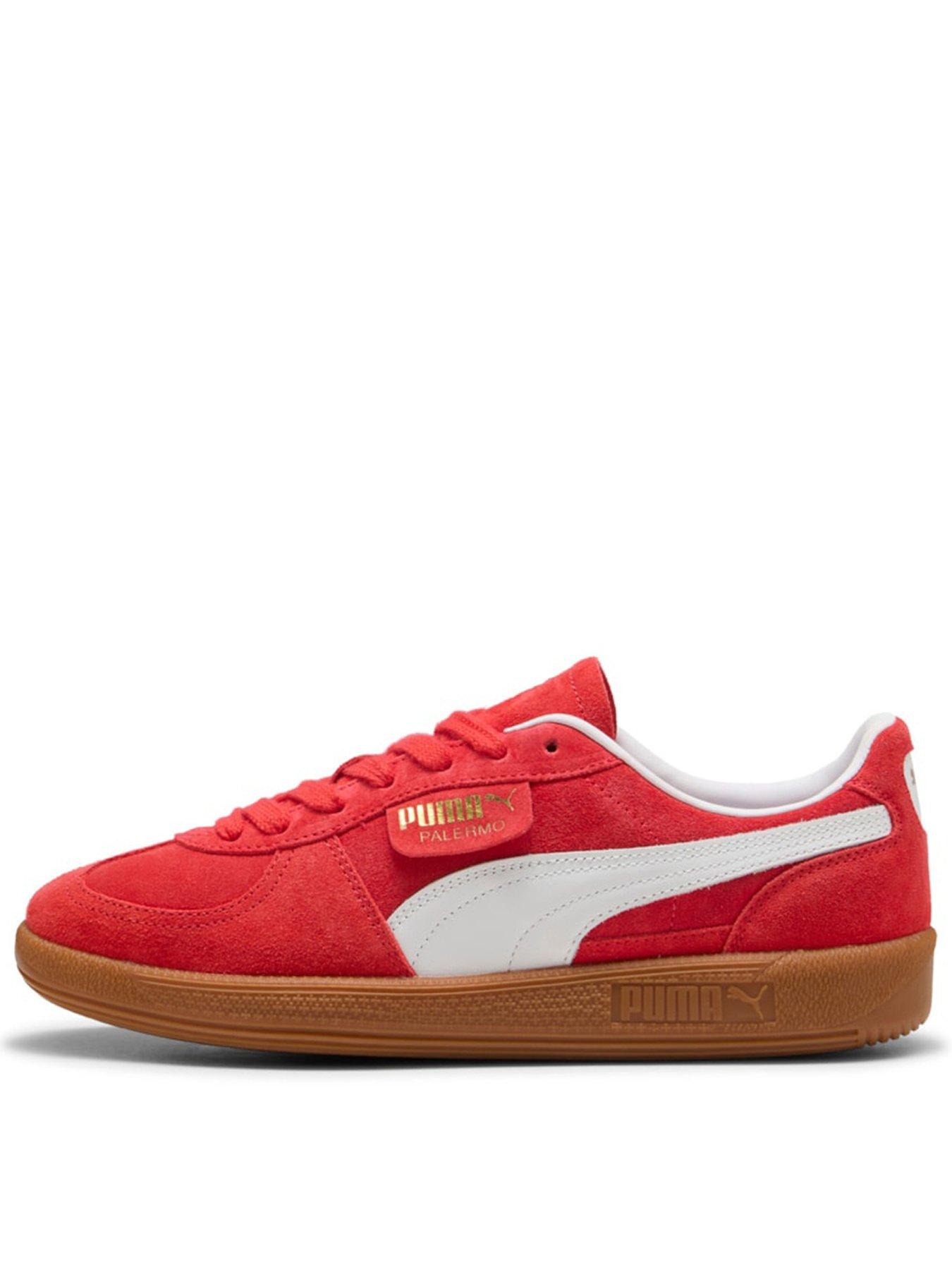  image of puma-womens-palermo-trainers-redgold