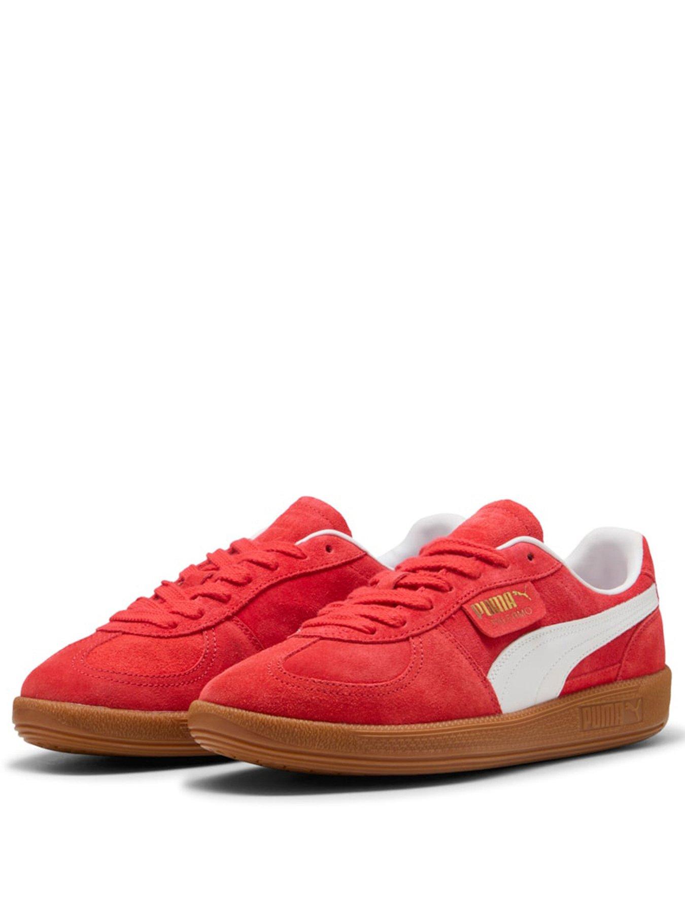  image of puma-womens-palermo-trainers-redgold