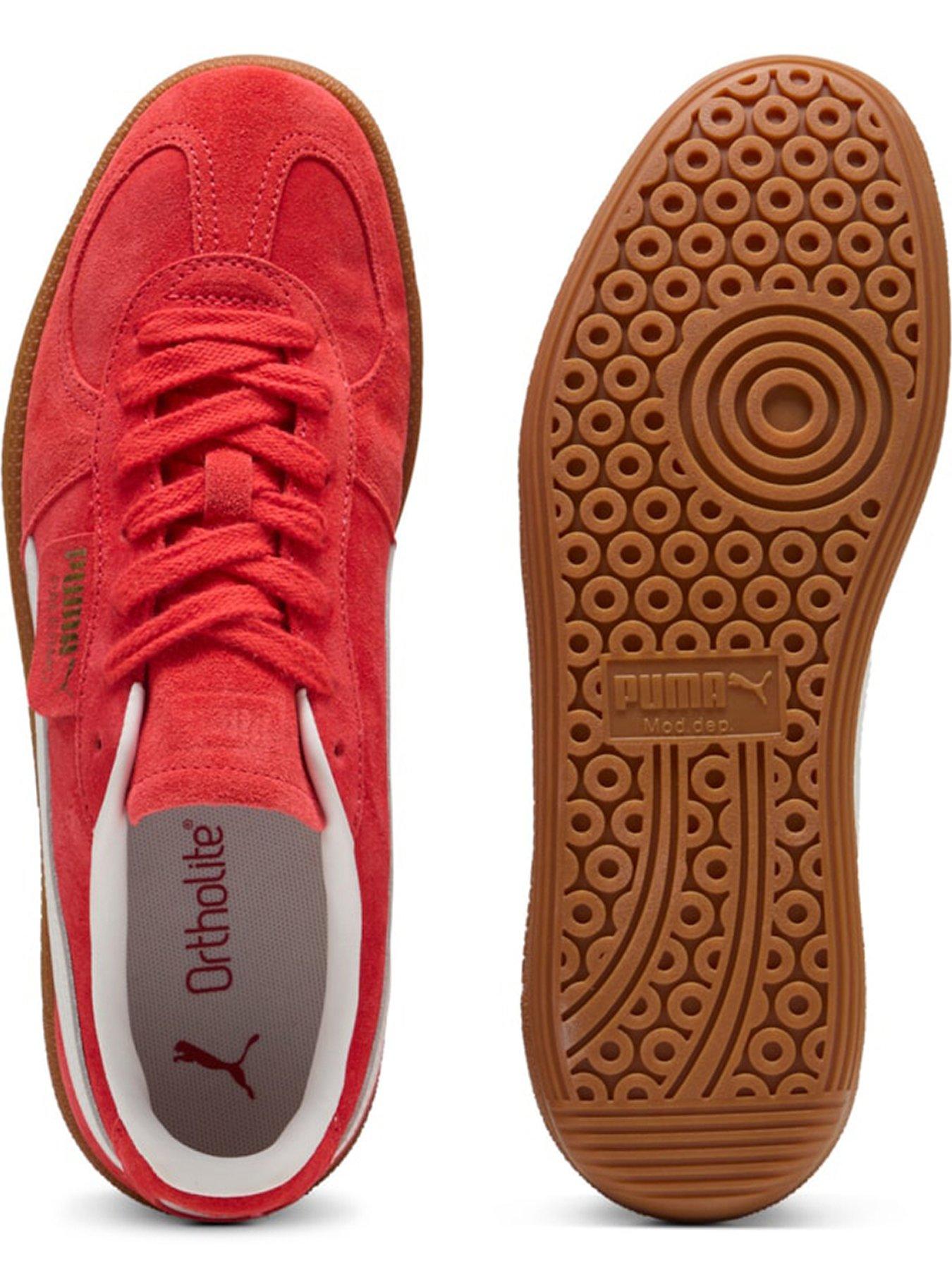  image of puma-womens-palermo-trainers-redgold