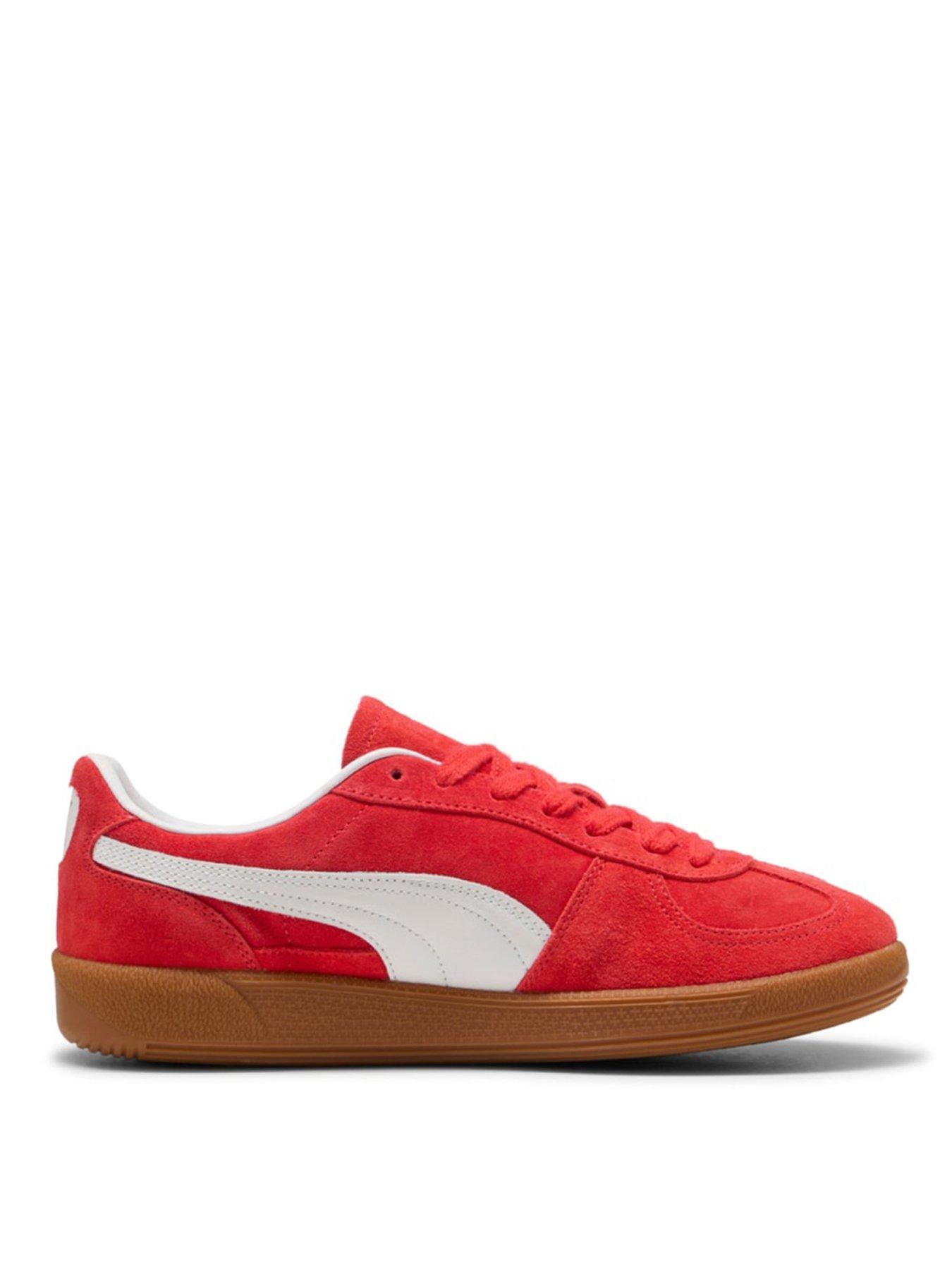  image of puma-womens-palermo-trainers-redgold