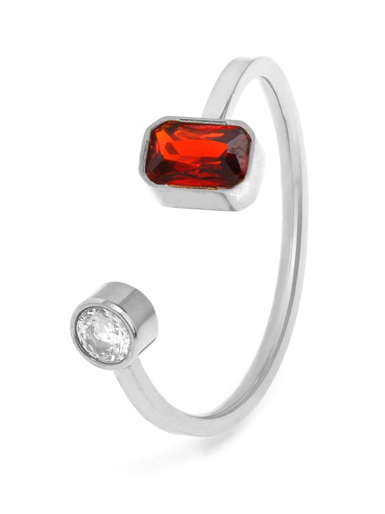 Say It With Birthstone Ring - Silver