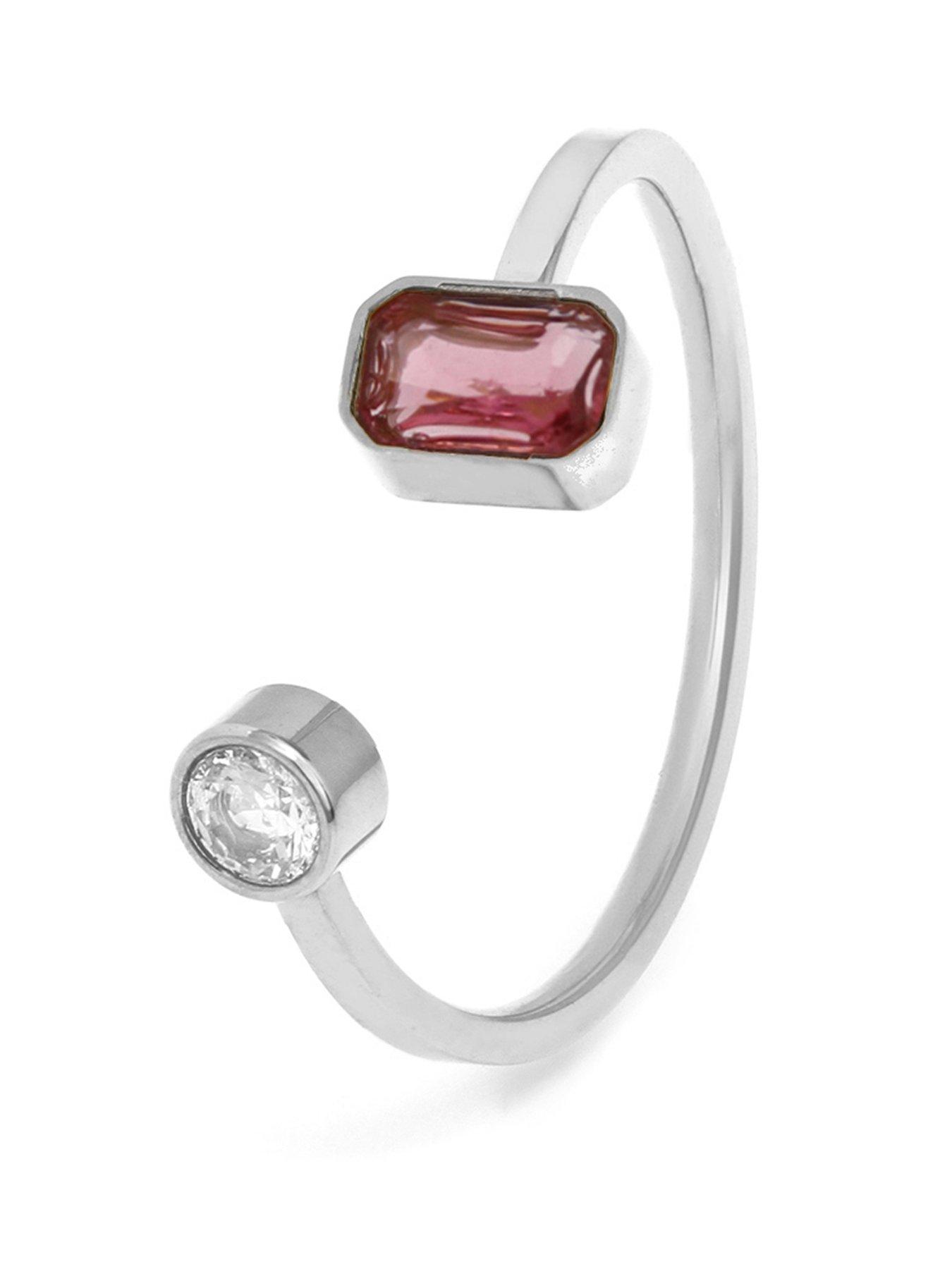 Say It With Birthstone Ring - Silver