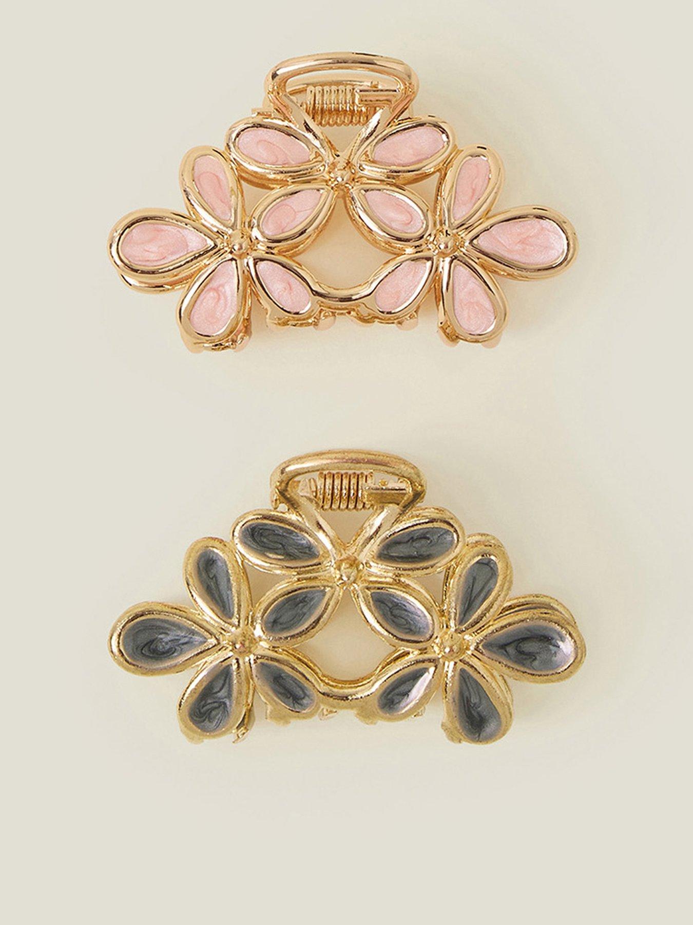  image of accessorize-2-pack-flower-claw-clip