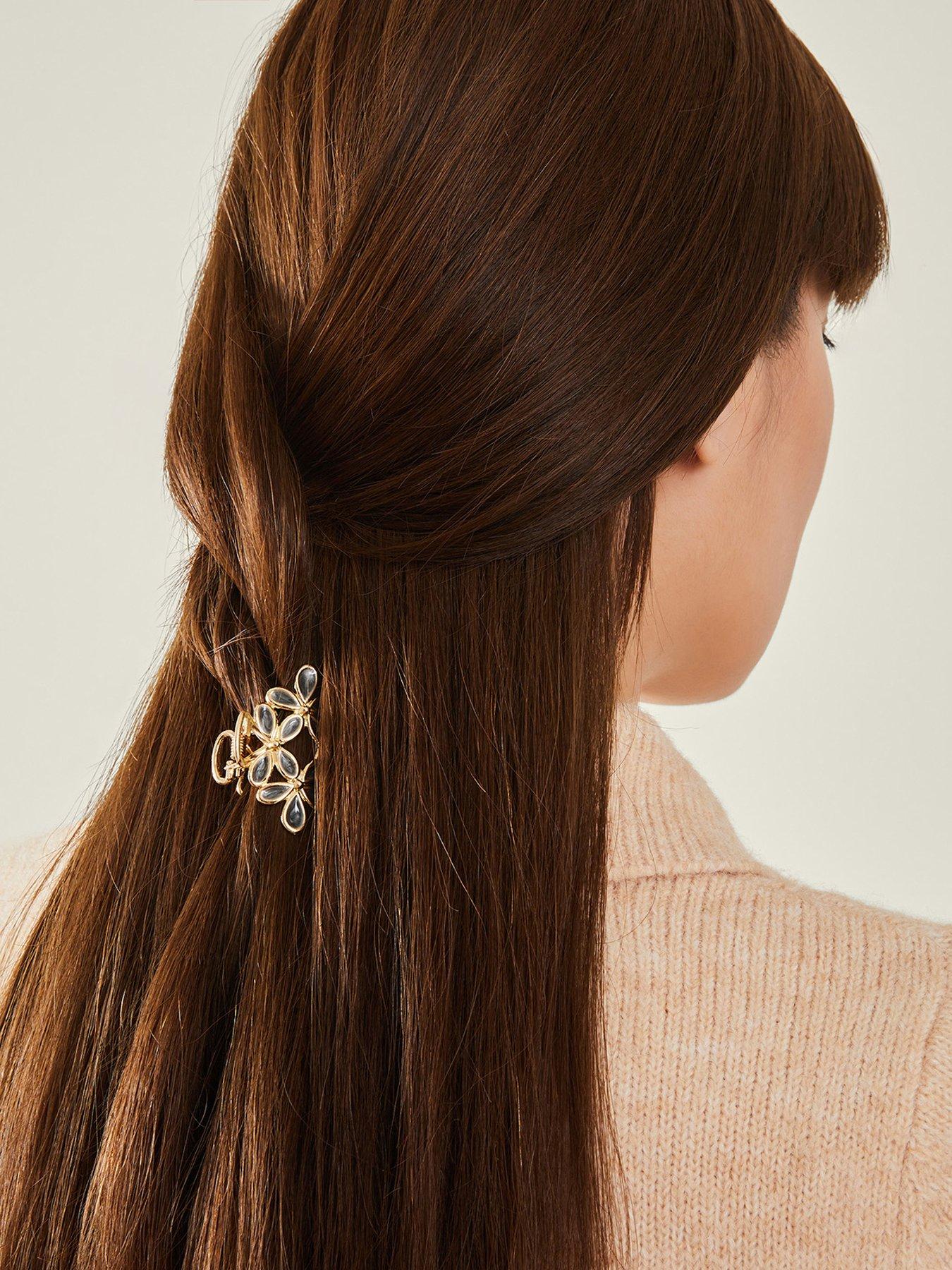  image of accessorize-2-pack-flower-claw-clip
