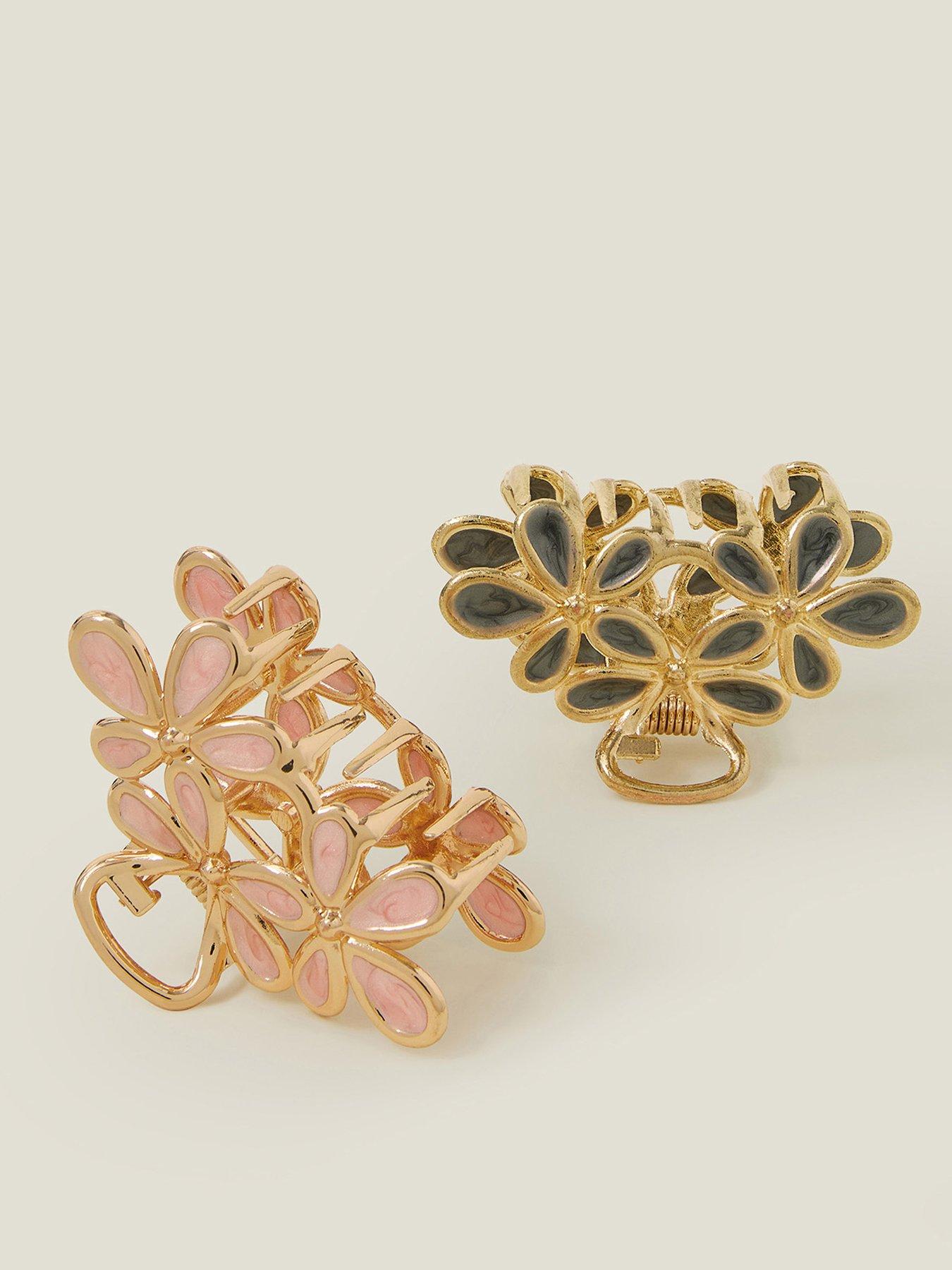  image of accessorize-2-pack-flower-claw-clip